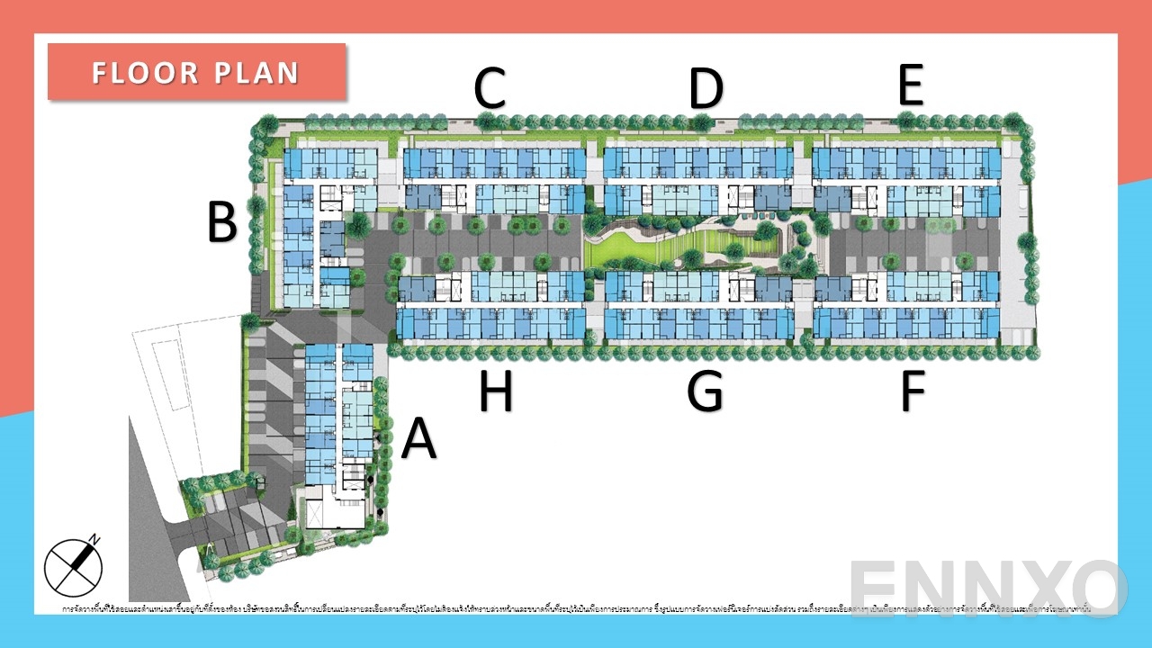 แปลนชั้น Floor Plan ของโครงการ ดิ ออริจิ้น รามอินทรา 83 สเตชั่น