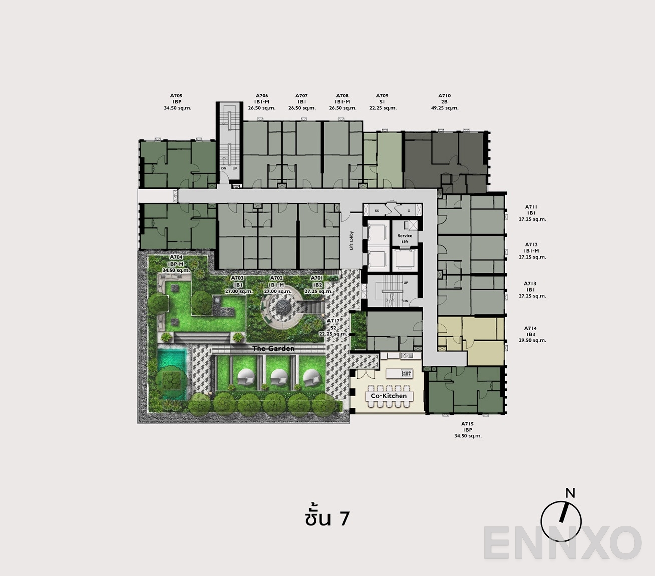 แปลนชั้น Plan 1 ของโครงการ เดอะ ไพรเวซี่ เตาปูน อินเตอร์เชนจ์
