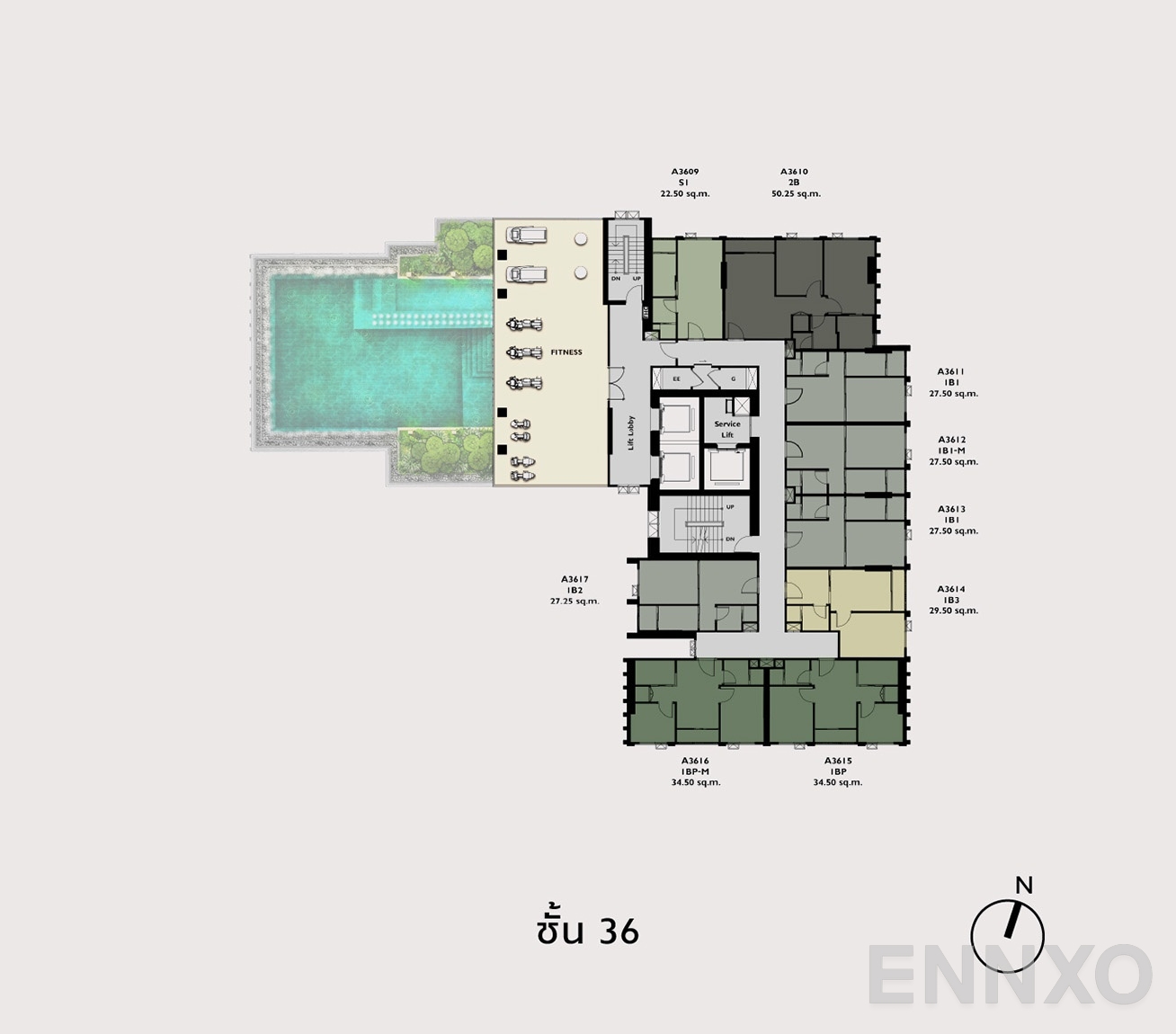 แปลนชั้น Plan 7 ของโครงการ เดอะ ไพรเวซี่ เตาปูน อินเตอร์เชนจ์