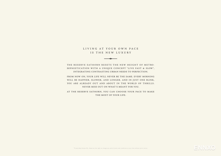 รูป โบรชัวร์ ของ โครงการ เดอะ รีเซิร์ฟ สาทร หน้า 4