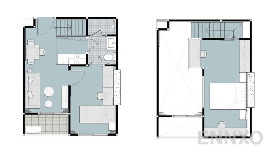 รูปแปลนห้อง Infinite Moff ของโครงการ The Sky Sukhumvit