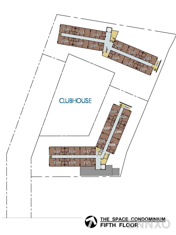 แปลนชั้น Floor 5 ของโครงการ เดอะ สเปซ คอนโด
