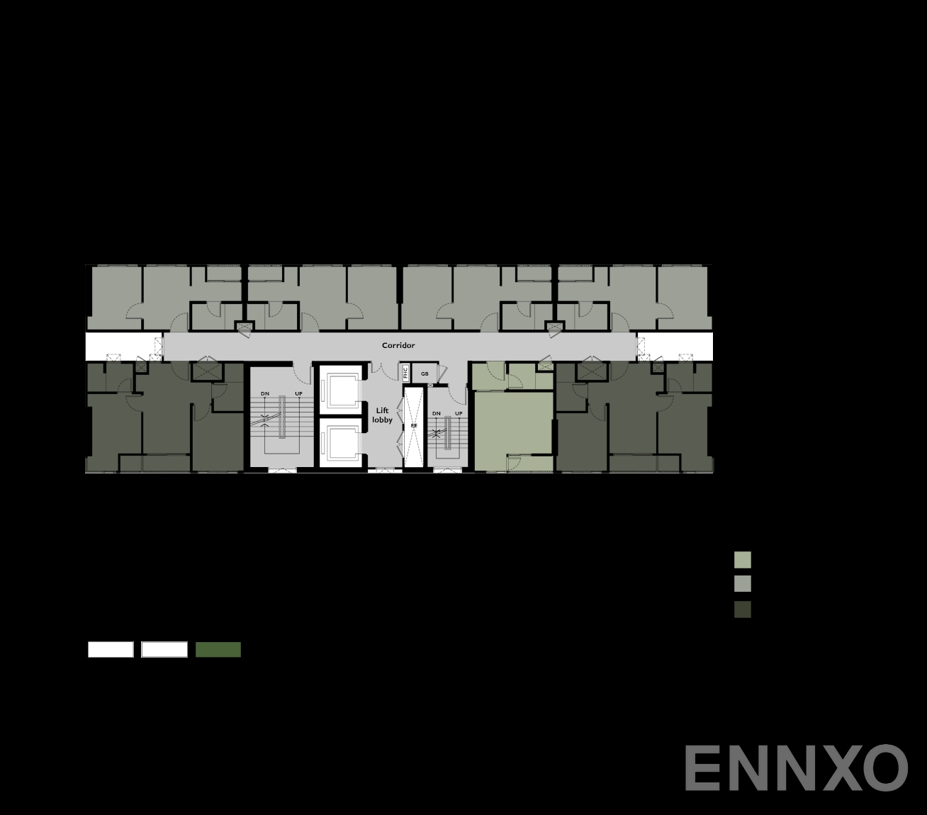 แปลนชั้น Plan 1 ของโครงการ เดอะ ทรี หัวหมาก อินเตอร์เชนจ์
