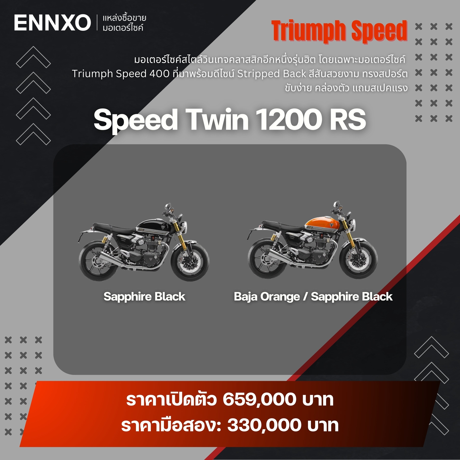 มอเตอร์ไซค์ Triumph Speed Twin 1200 RS