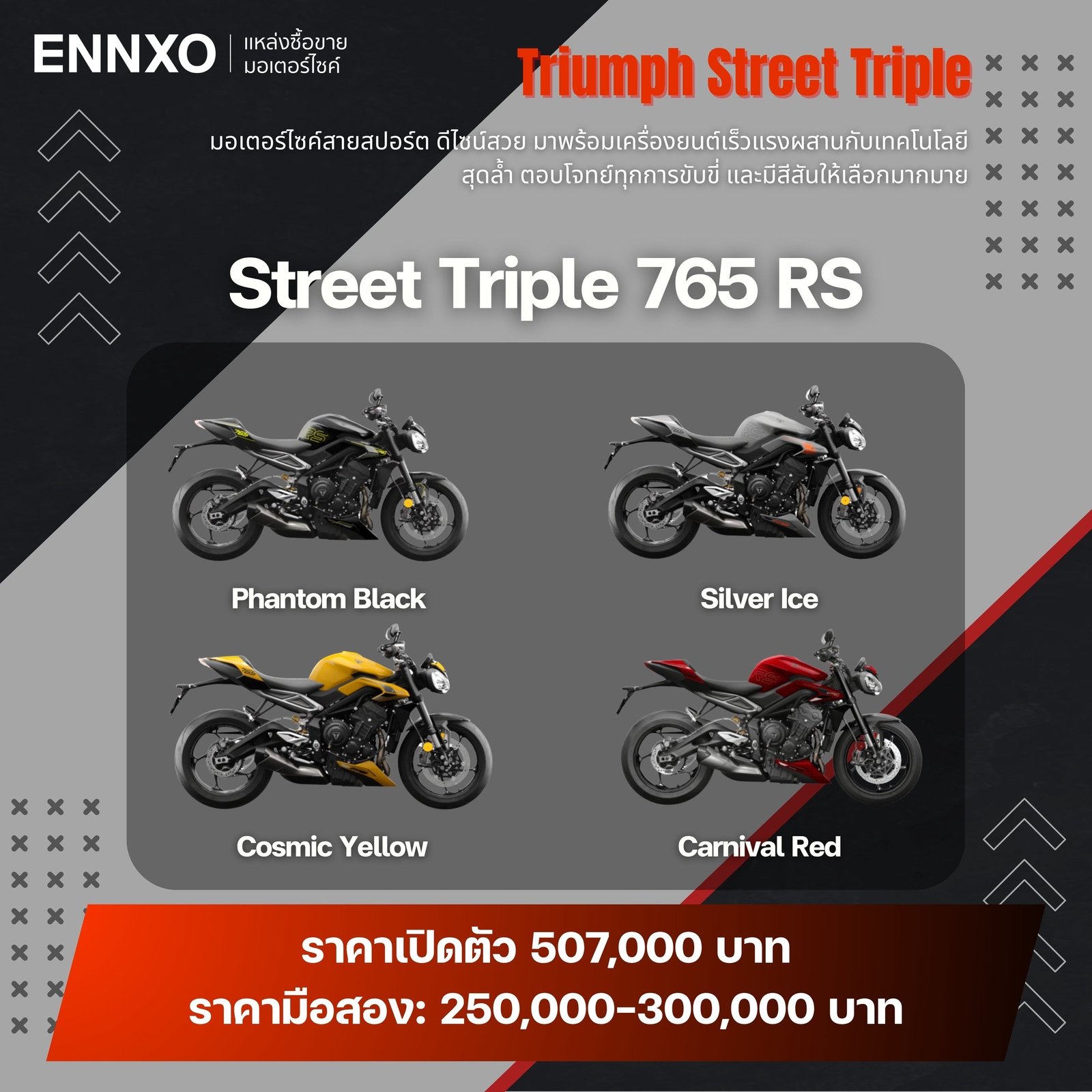 มอเตอร์ไซค์ Triumph Street Triple 765 RS