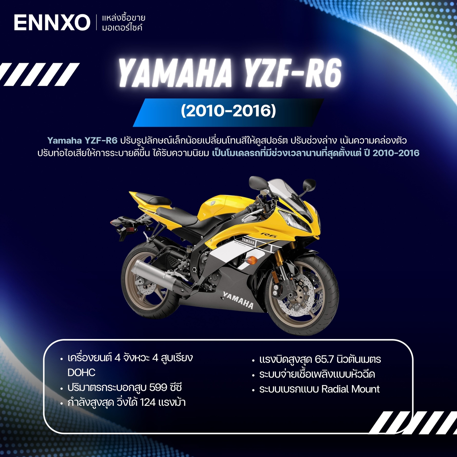 yamaha-r6-สเปครถ
