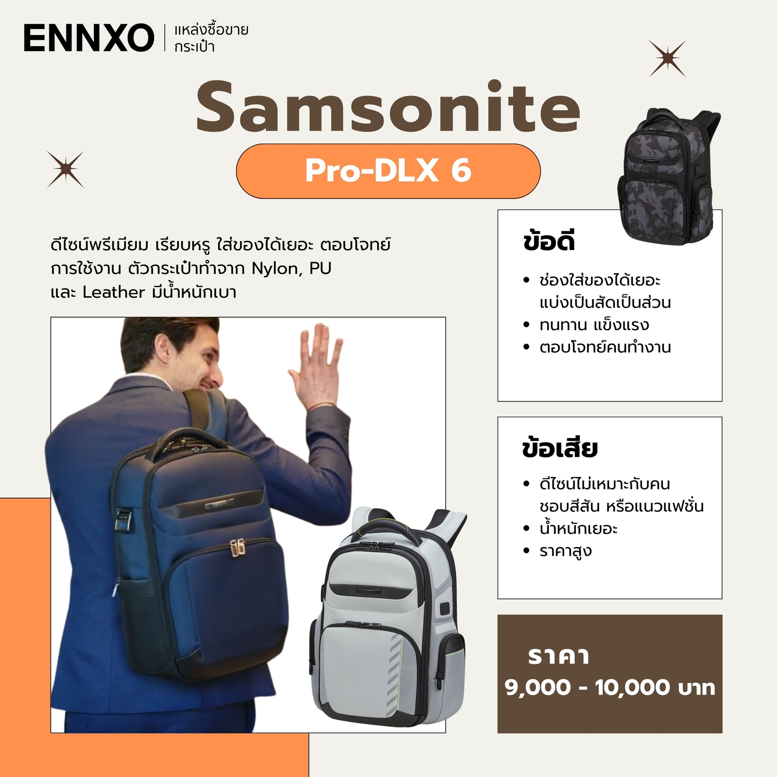 กระเป๋าเป้ Samsonite