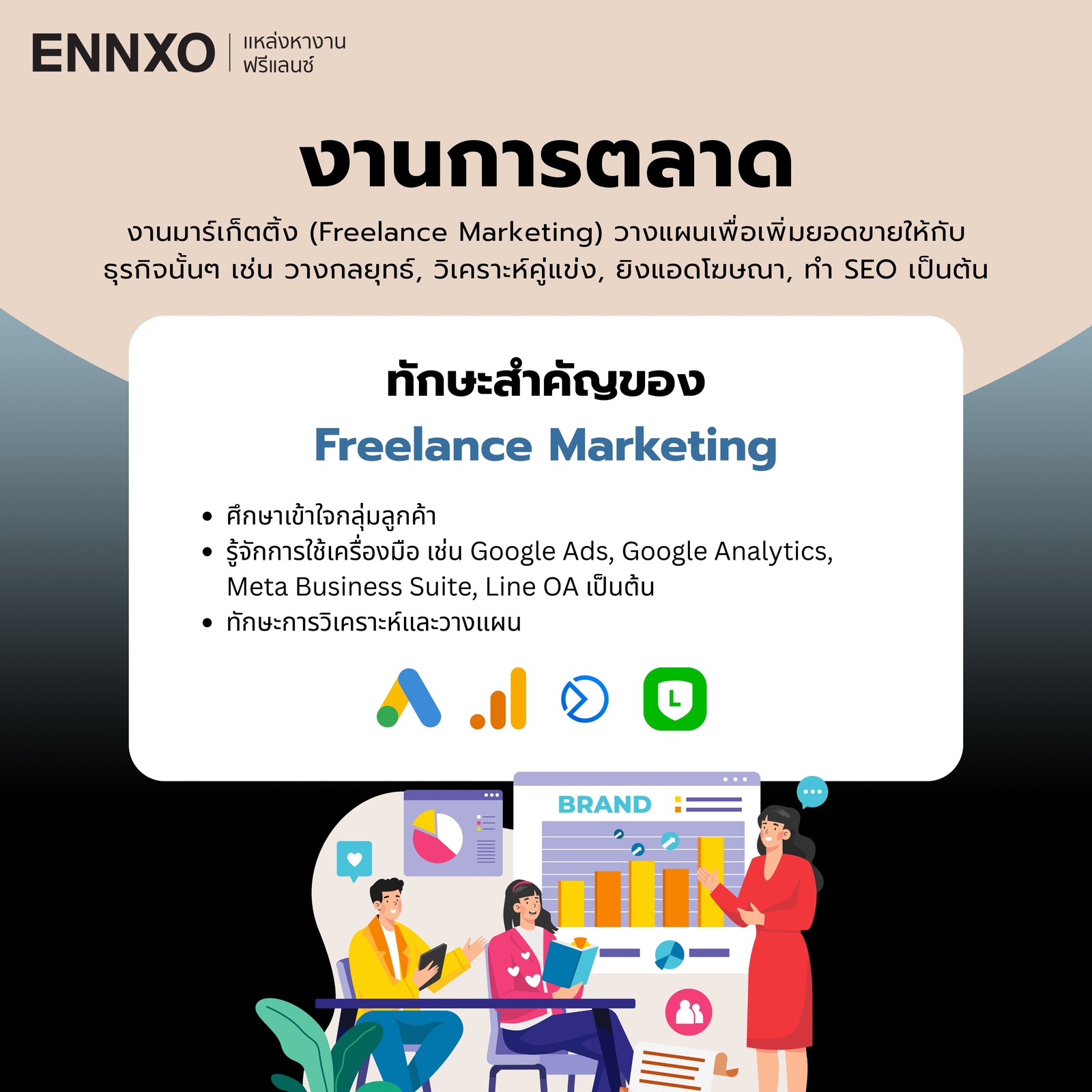 งานการตลาด ฟรีแลนซ์