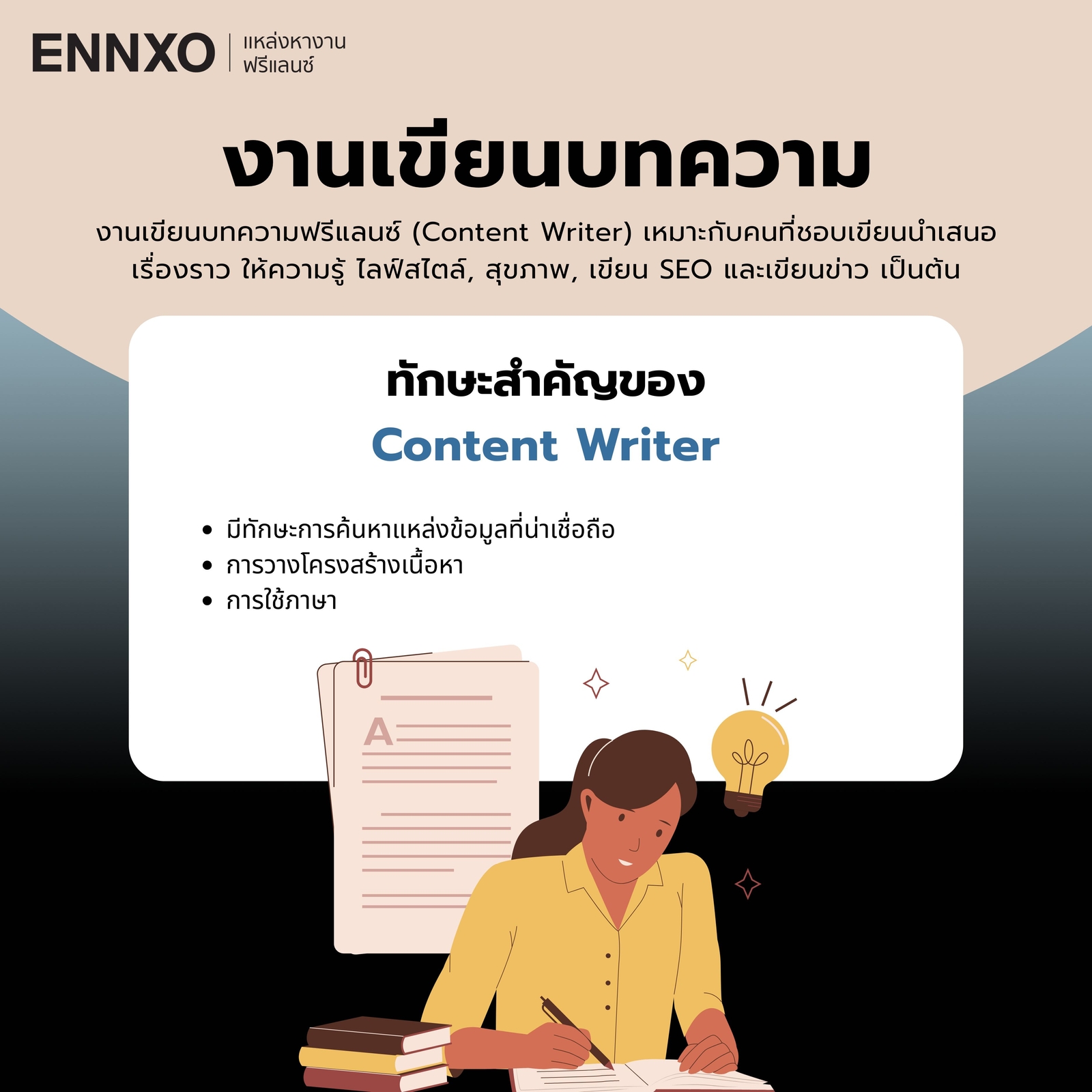 งานเขียนบทความ ฟรีแลนซ์