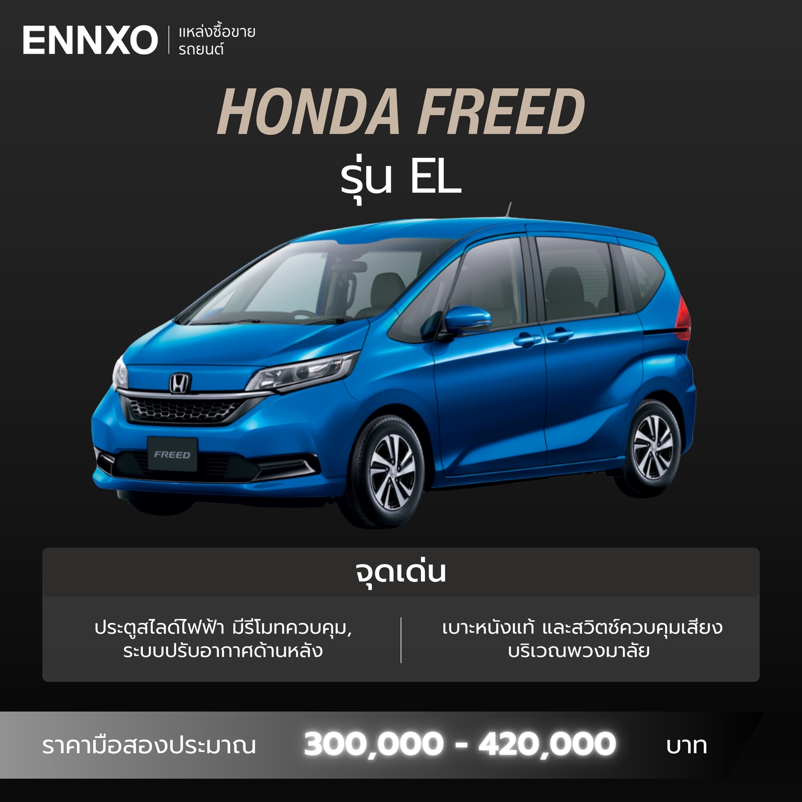 Honda Freed รุ่น EL รายละเอียด