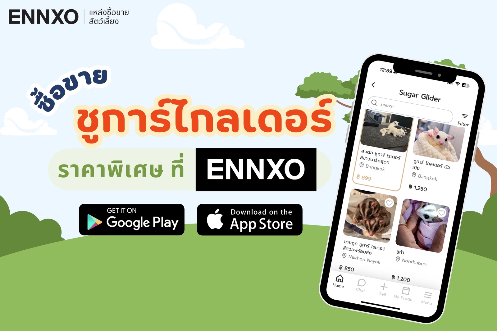 ENNXO แหล่งซื้อขายสัตว์เลี้ยงออนไลน์