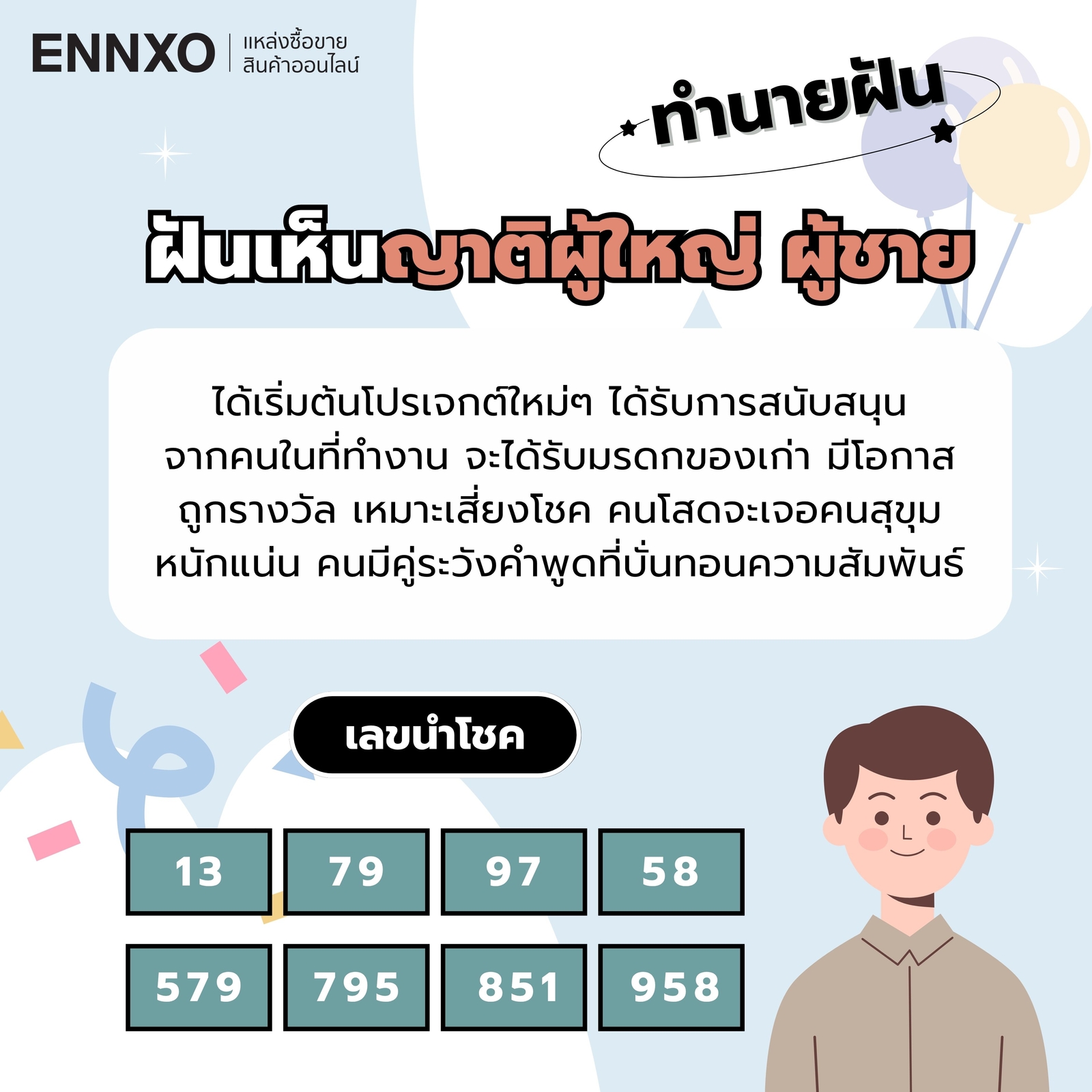 ทำนายฝัน ฝันเห็นญาติผู้ใหญ่ ผู้ชาย เลขเด็ด
