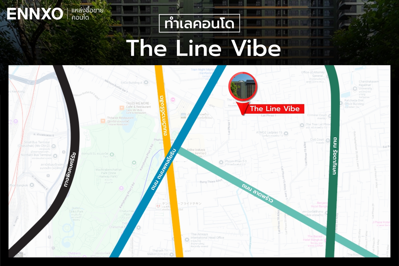 ทำเลที่ตั้งของ The Line Vibe