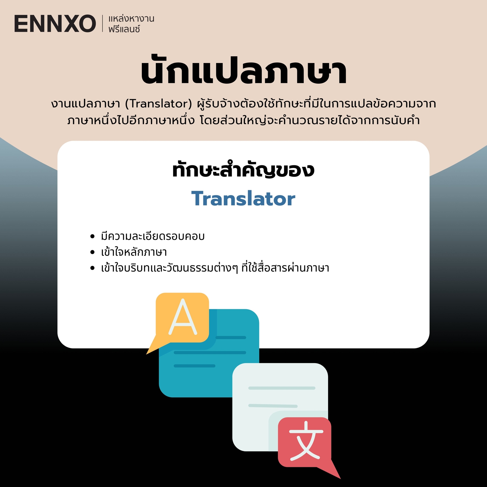 นักแปลภาษา ฟรีแลนซ์