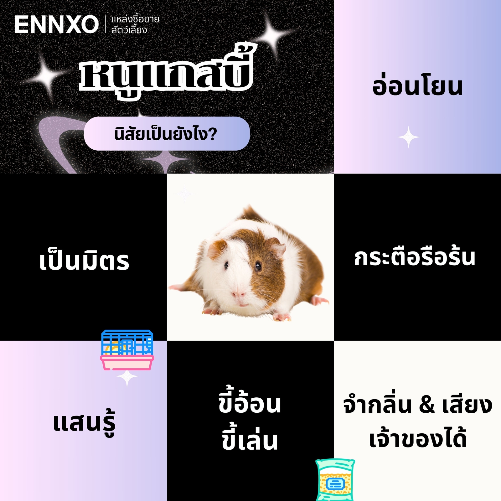 หนูแกสบี้ นิสัย