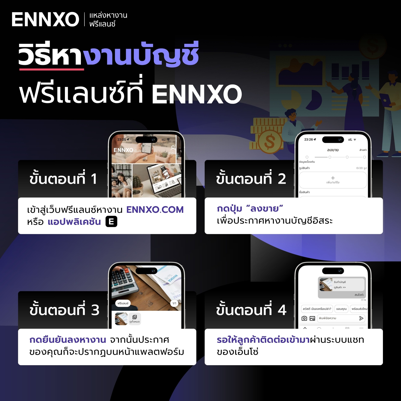 บริการรับทําบัญชี-ฟรีแลนซ์ที่บ้านที่-ennxo
