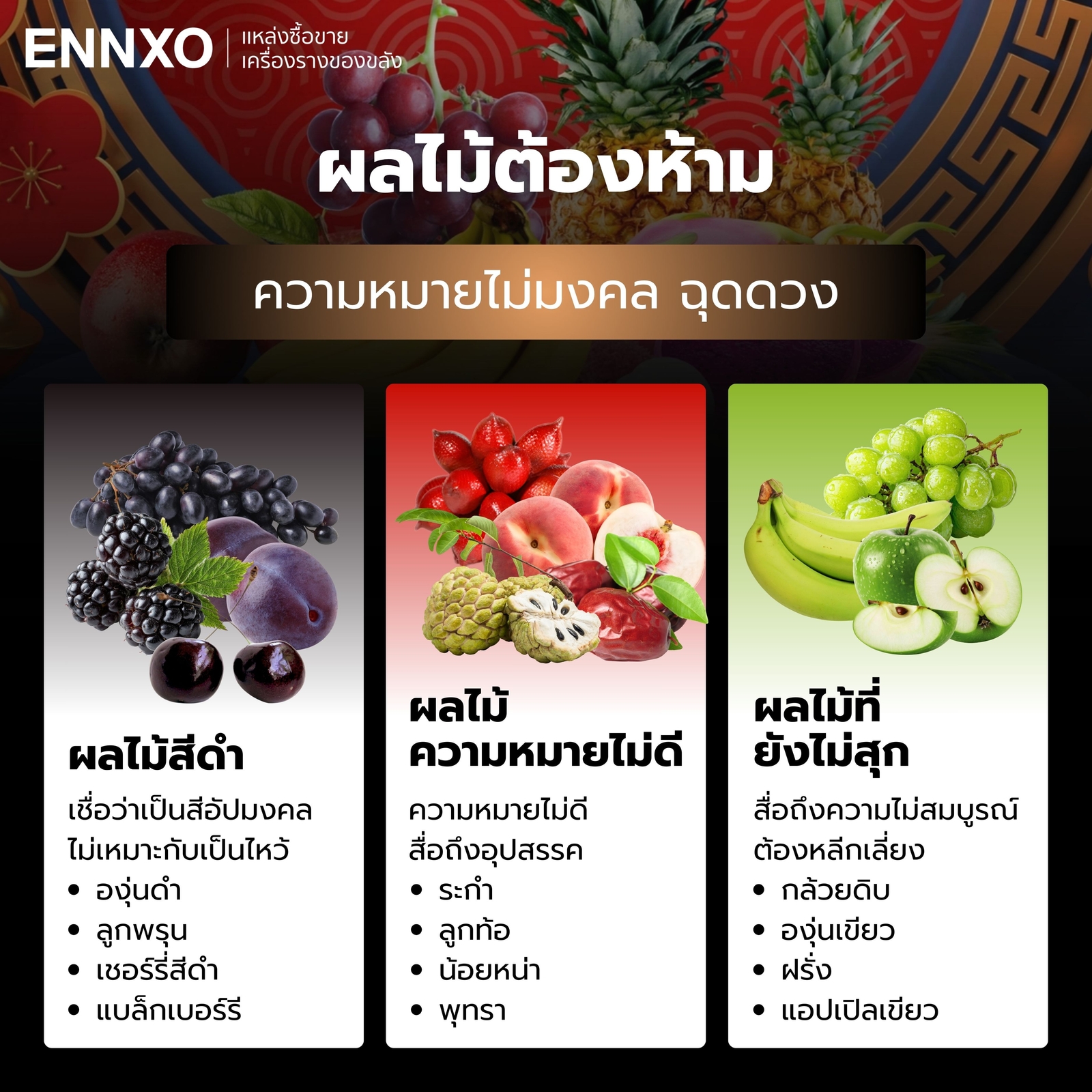 ผลไม้ต้องห้าม-ไม่มงคล