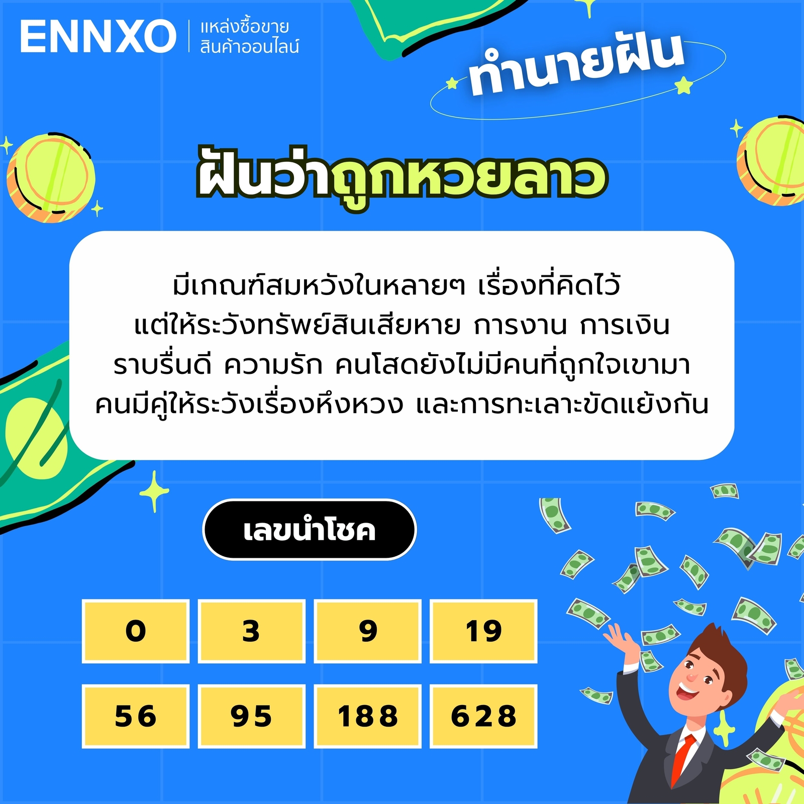 ฝันว่าถูกหวยลาว