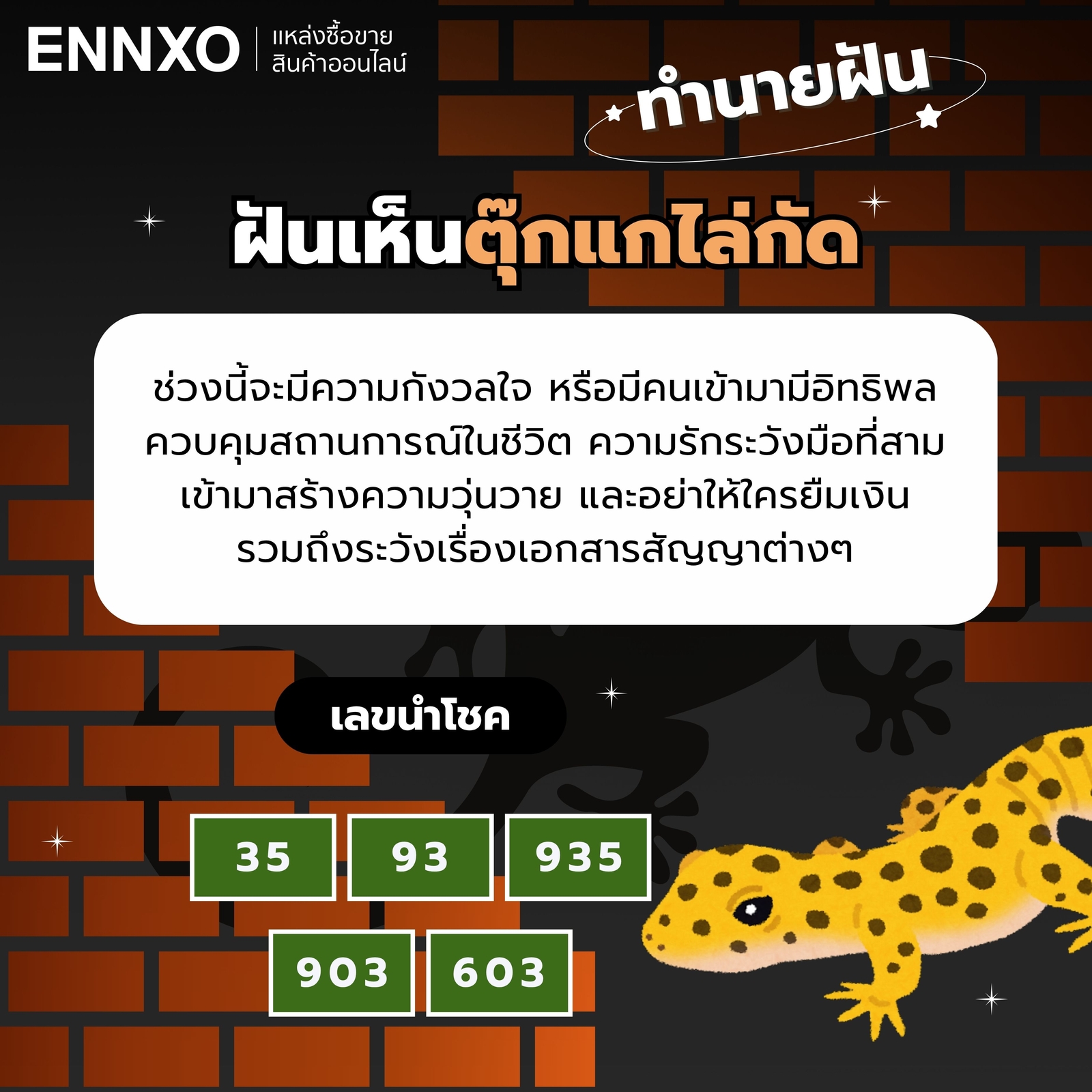 ฝันเห็นตุ๊กแกกัด-เลขเด็ด