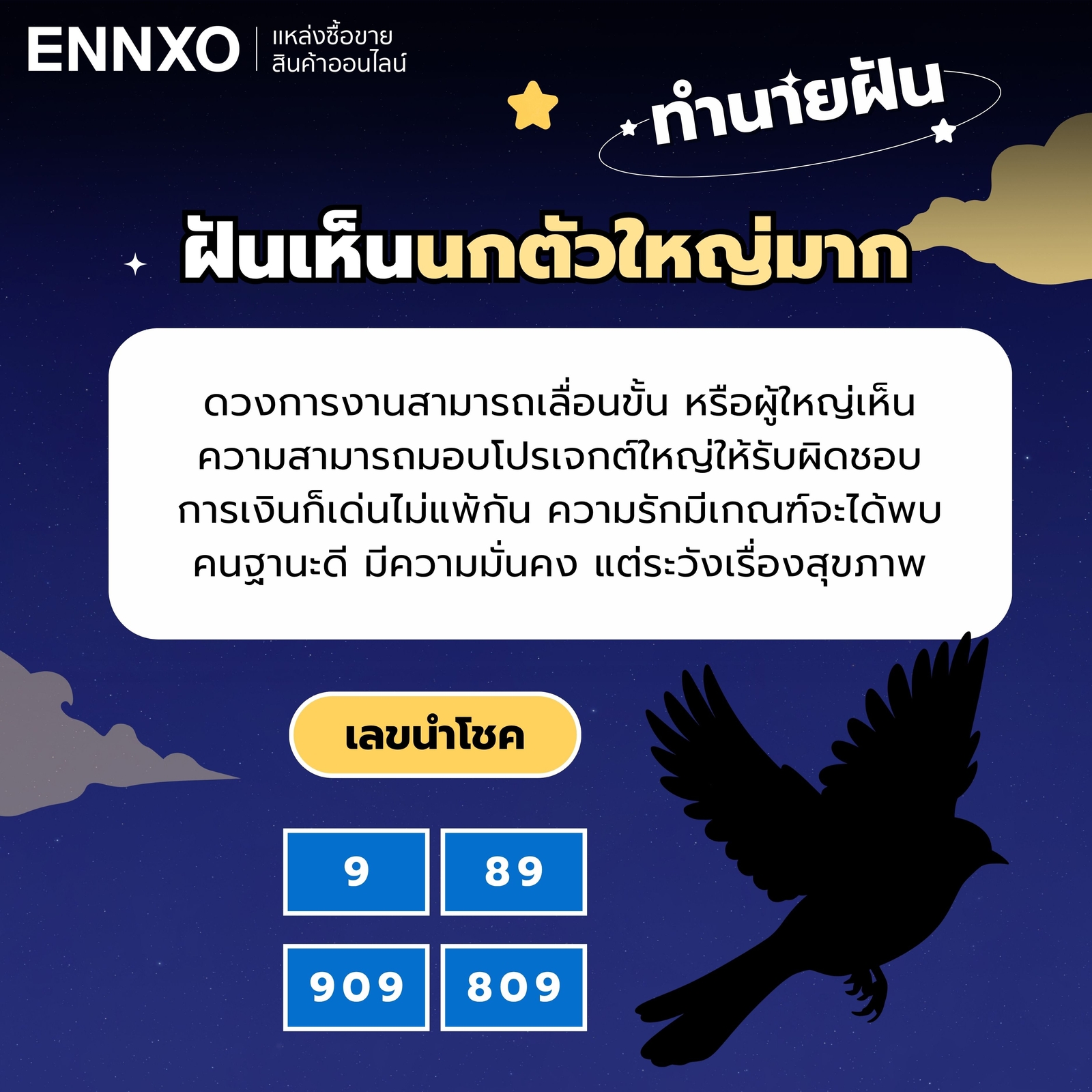 ฝันเห็นนกตัวใหญ่มาก-เลขเด็ด