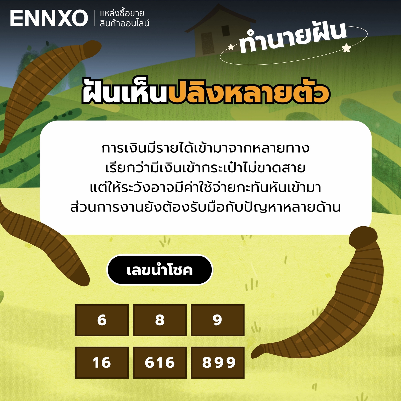 ฝันเห็นปลิงหลายตัว-เลขเด็ด