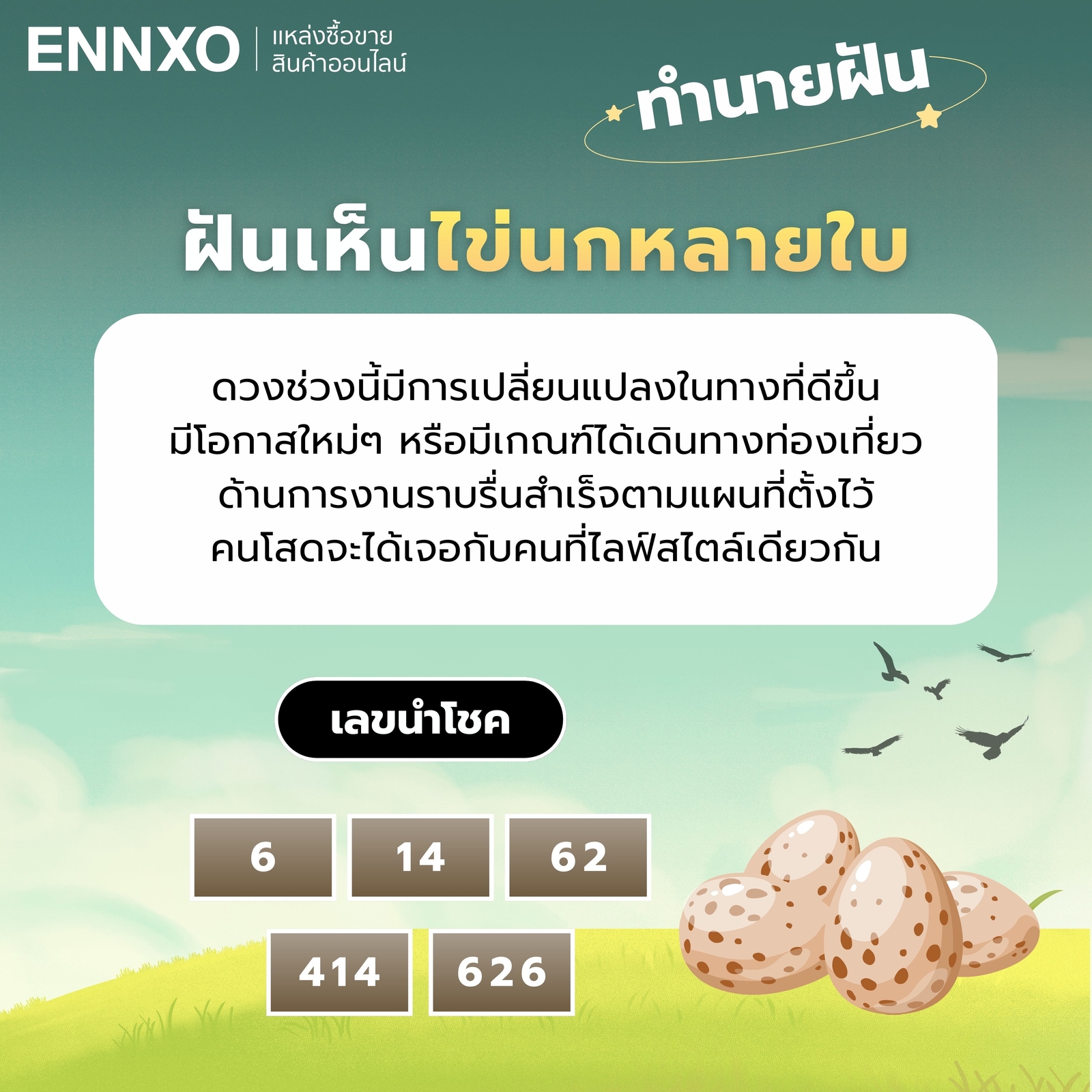 ฝันเห็นไข่นกหลายใบ-เลขเด็ด