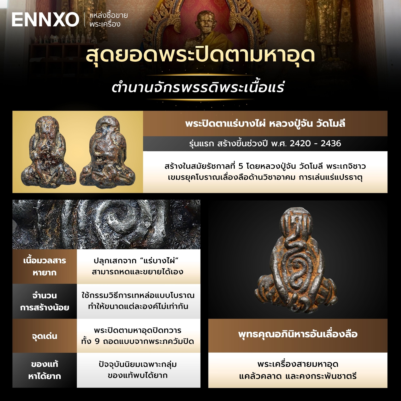 พระปิดตาแร่บางไผ่-หลวงปู่จัน
