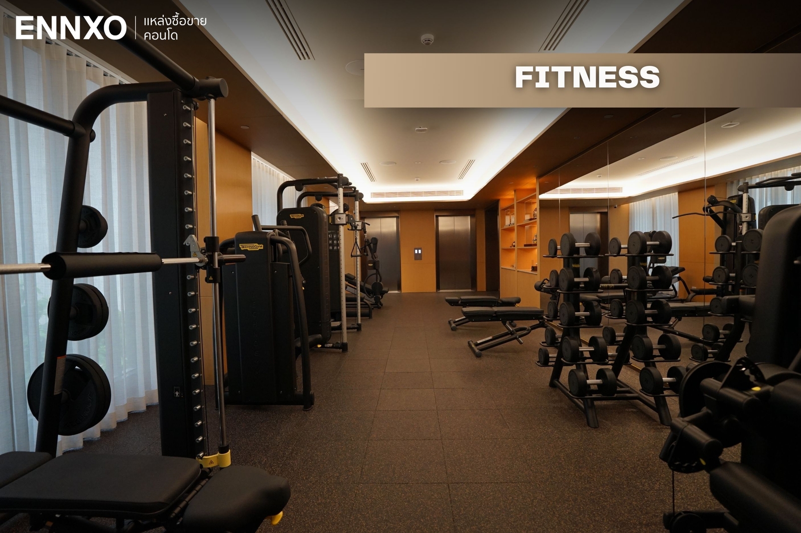 พื้นที่ FITNESS ของสโคป ทองหล่อ