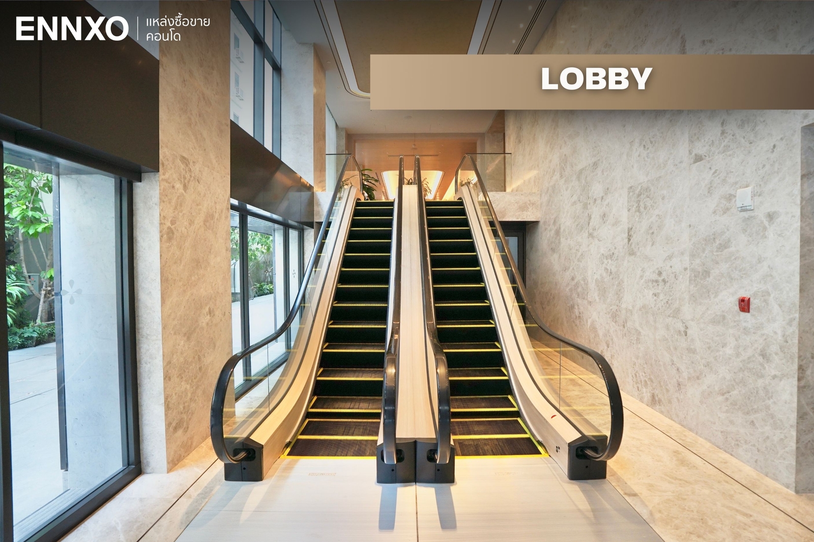 พื้นที่ Lobby บันไดไปยังลิฟต์โดยสาร