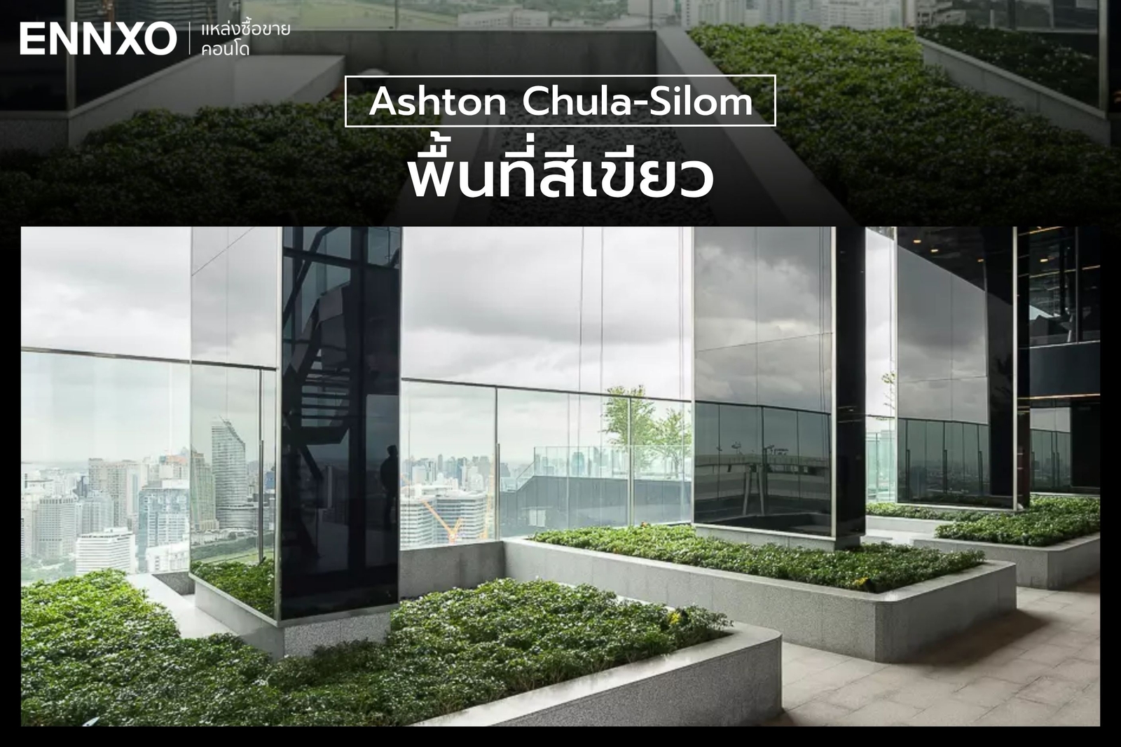 พื้นที่สีเขียว คอนโด Ashton Chula-Silom