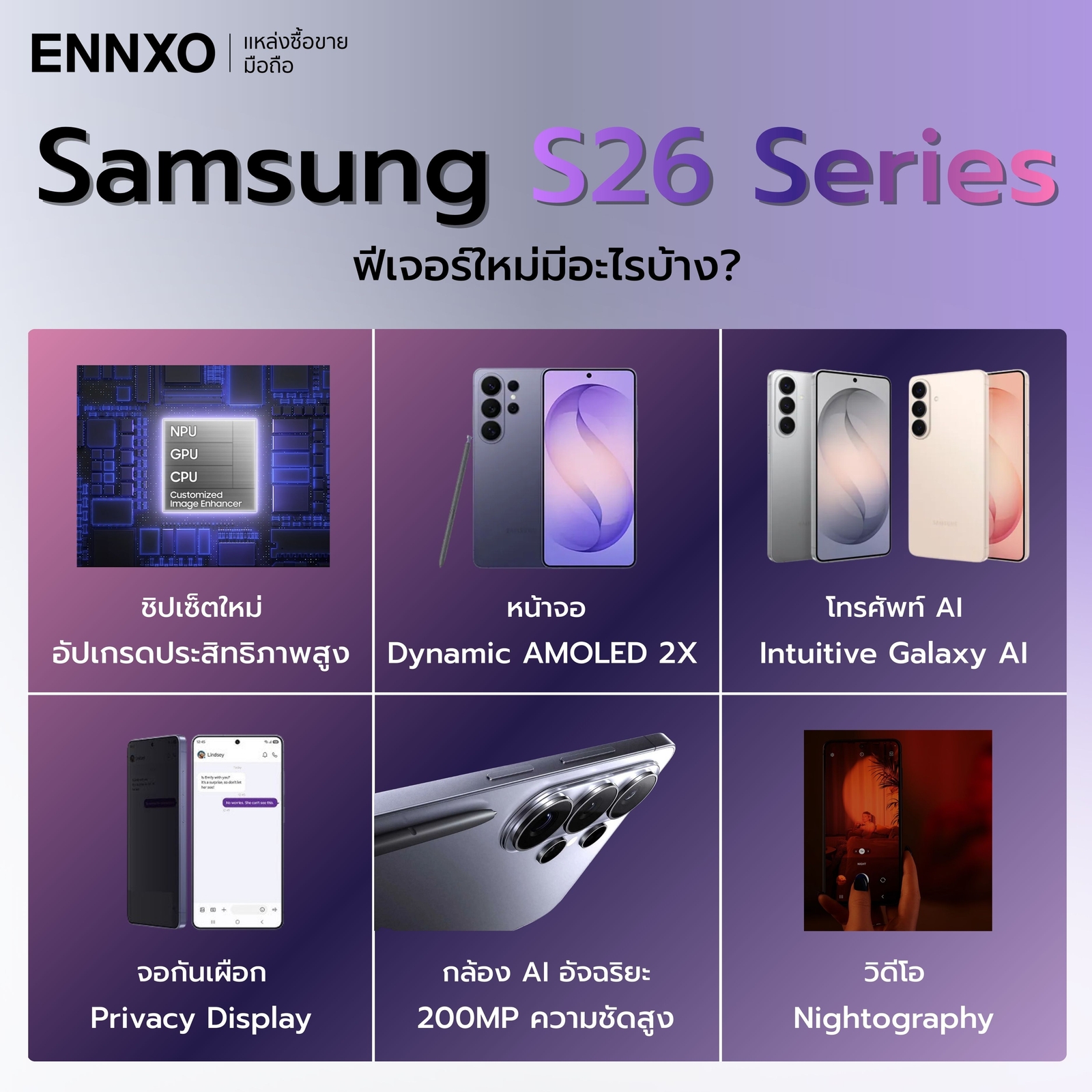 ฟีเจอร์ใหม่มือถือ-samsung-s26-ทั้งหมด