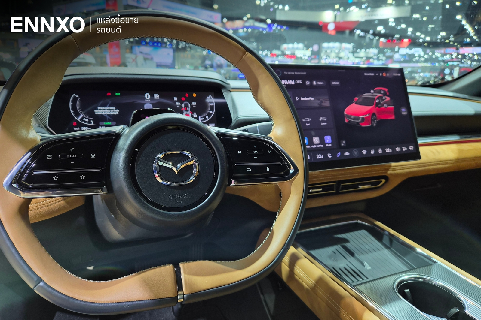 ภาพภายในรถ Mazda 6e 2026