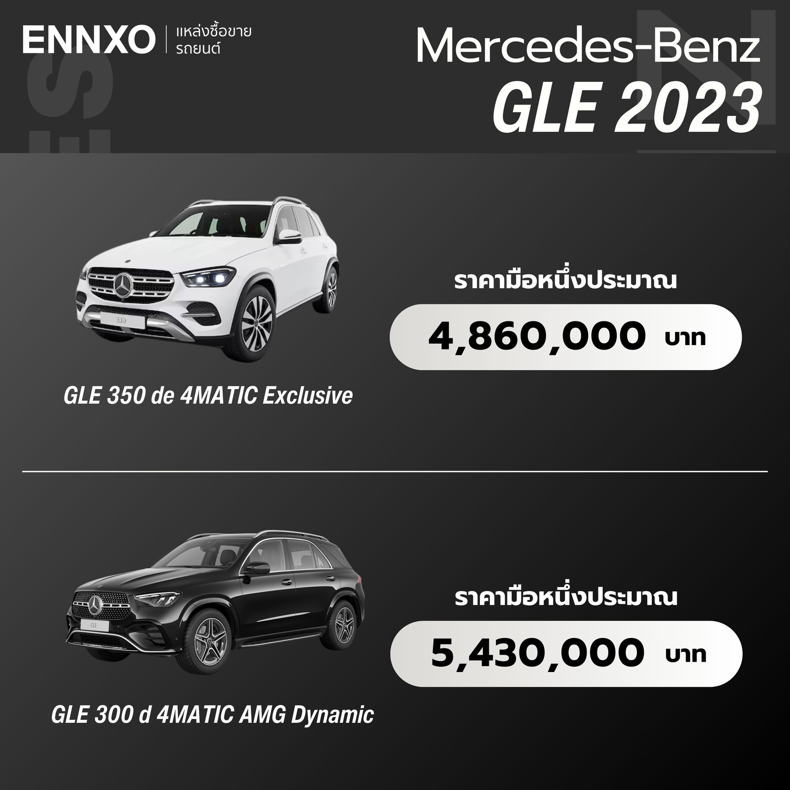 เบนซ์ GLE 2023 ราคา