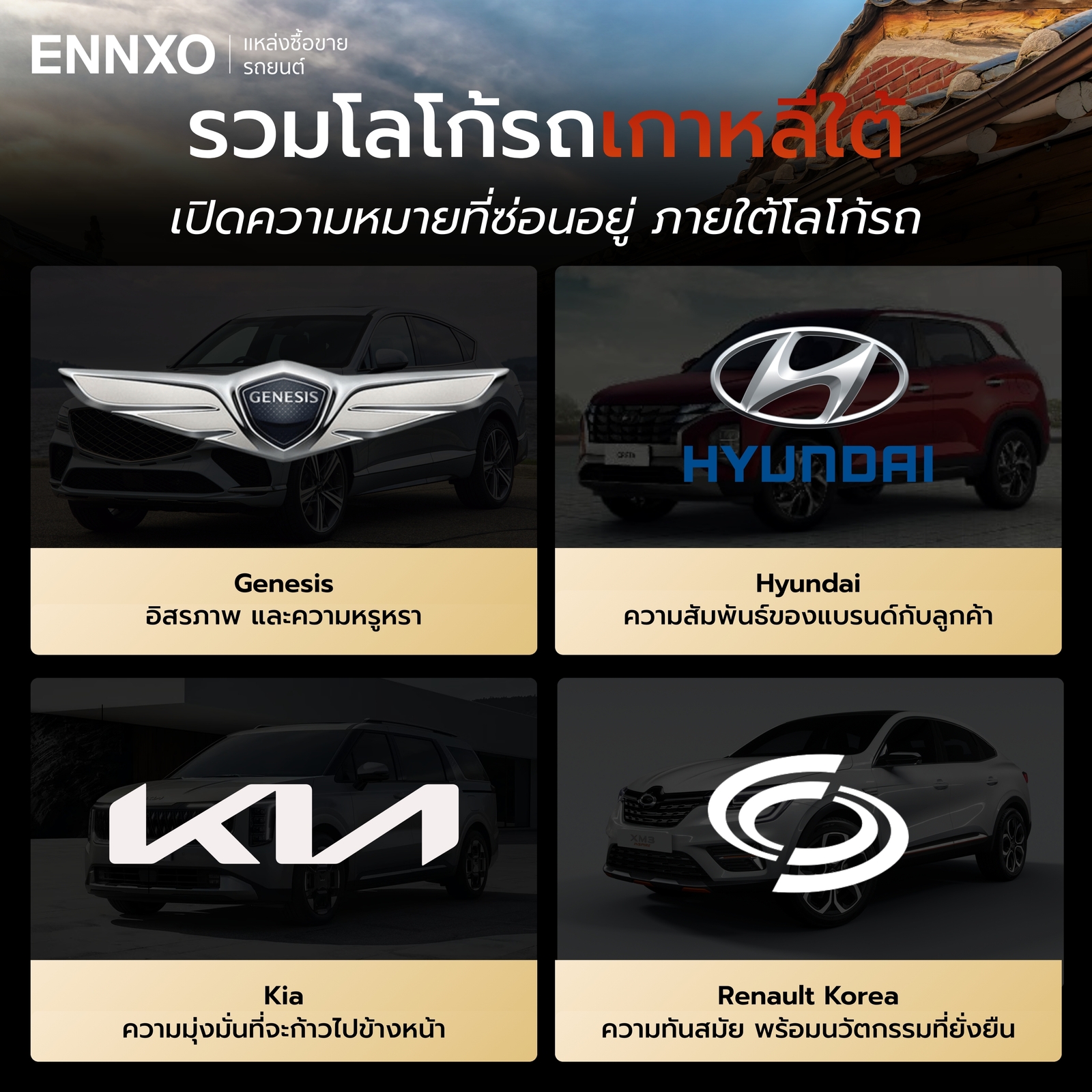 รวมโลโก้รถเกาหลีใต้ยอดนิยม มีอะไรบ้าง