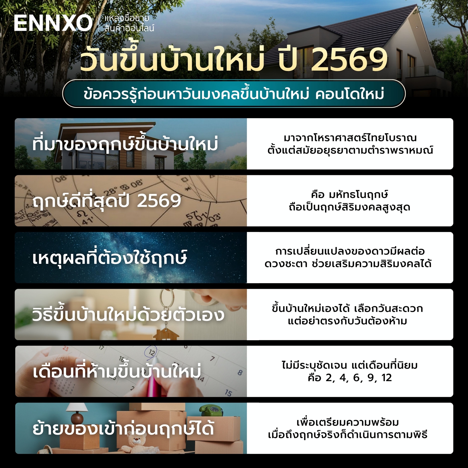 ฤกษ์ยกเสาเอก-ทําบุญขึ้นบ้านใหม่-ปี-2569