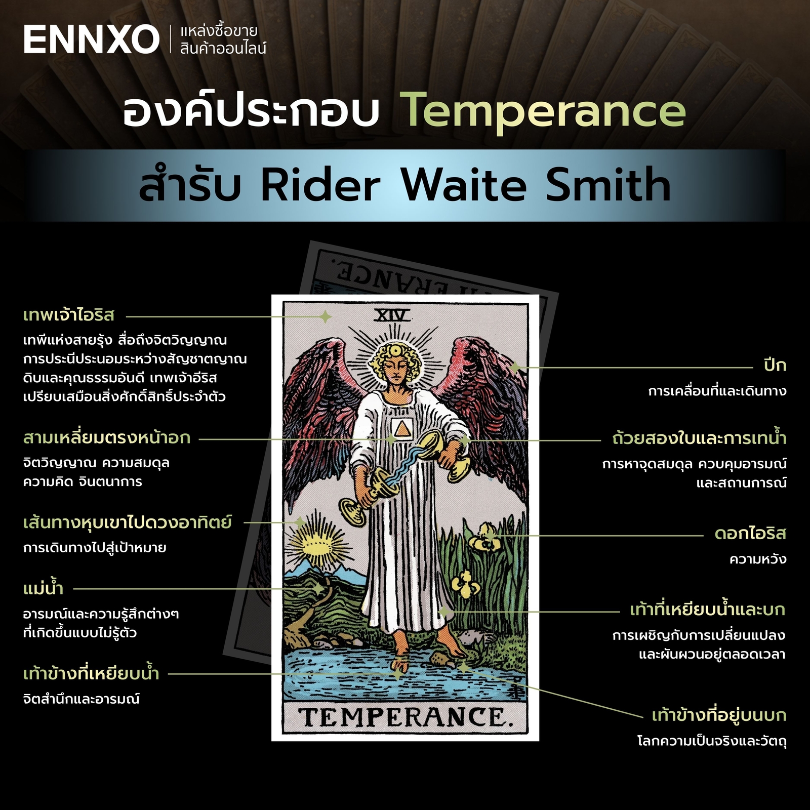 วิเคราะห์องค์ประกอบไพ่ Temperance