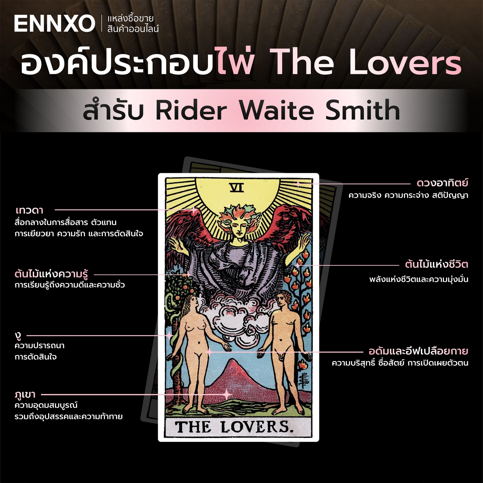 วิเคราะห์ไพ่ The Lovers สำรับ Rider Waite Smith
