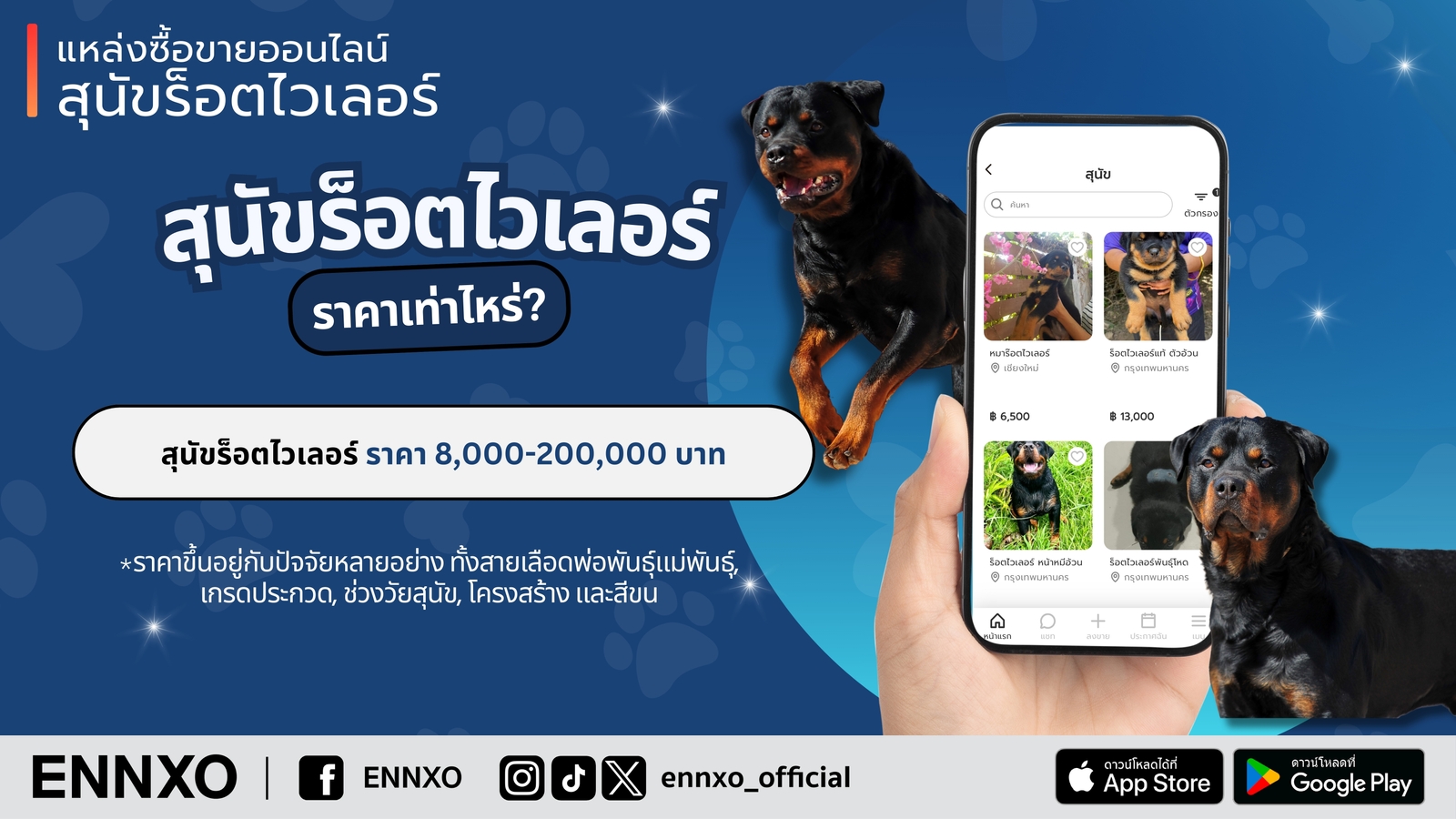 ENNXO ตลาดสัตว์เลี้ยงออนไลน์