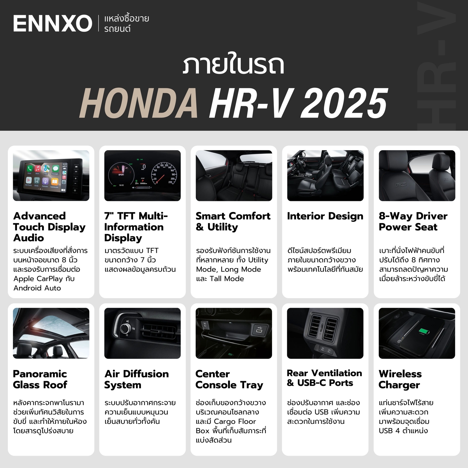 สเปค-honda-hrv-2025-ภายในรถ