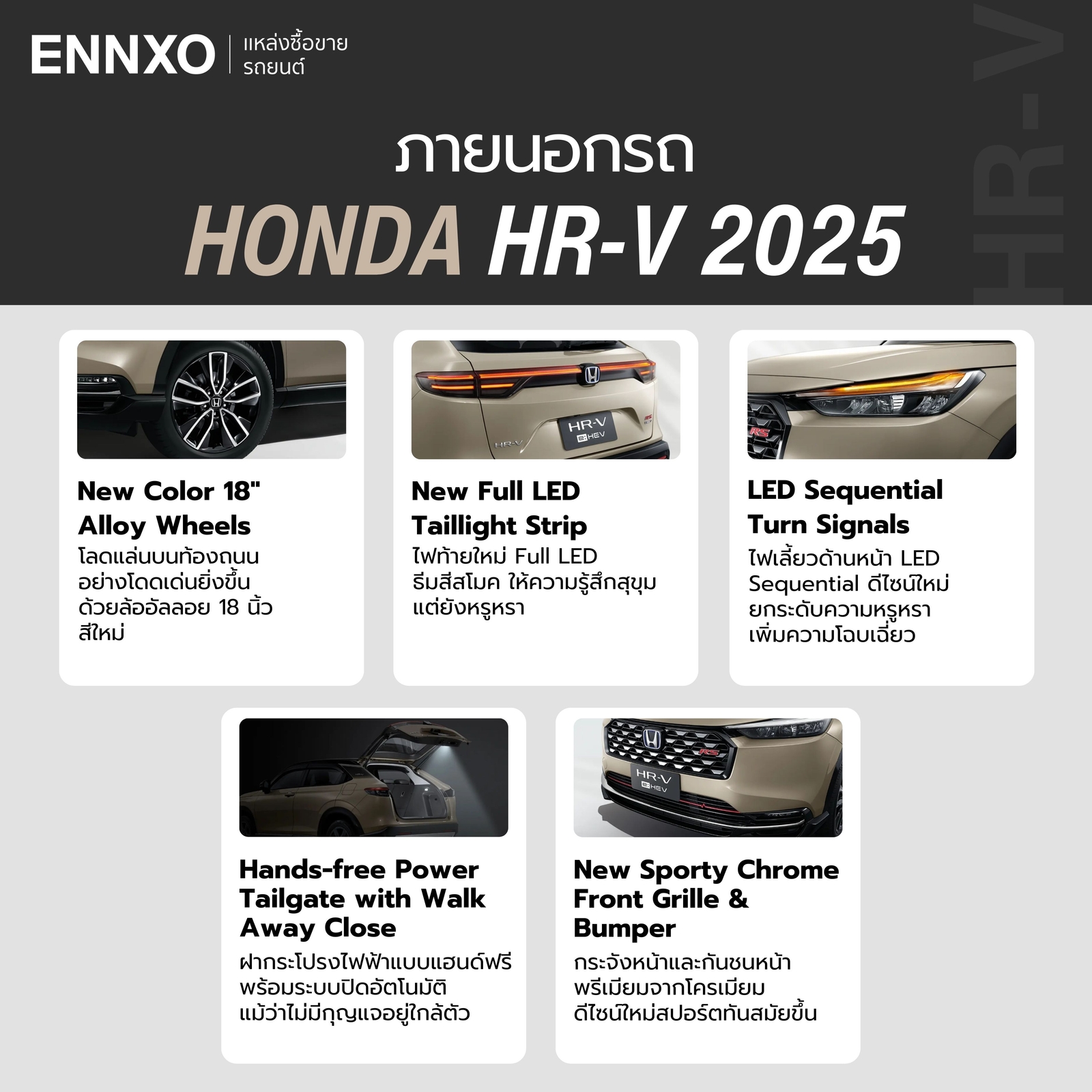สเปค-ฮอนด้า-hrv-2025-ภายนอกรถ