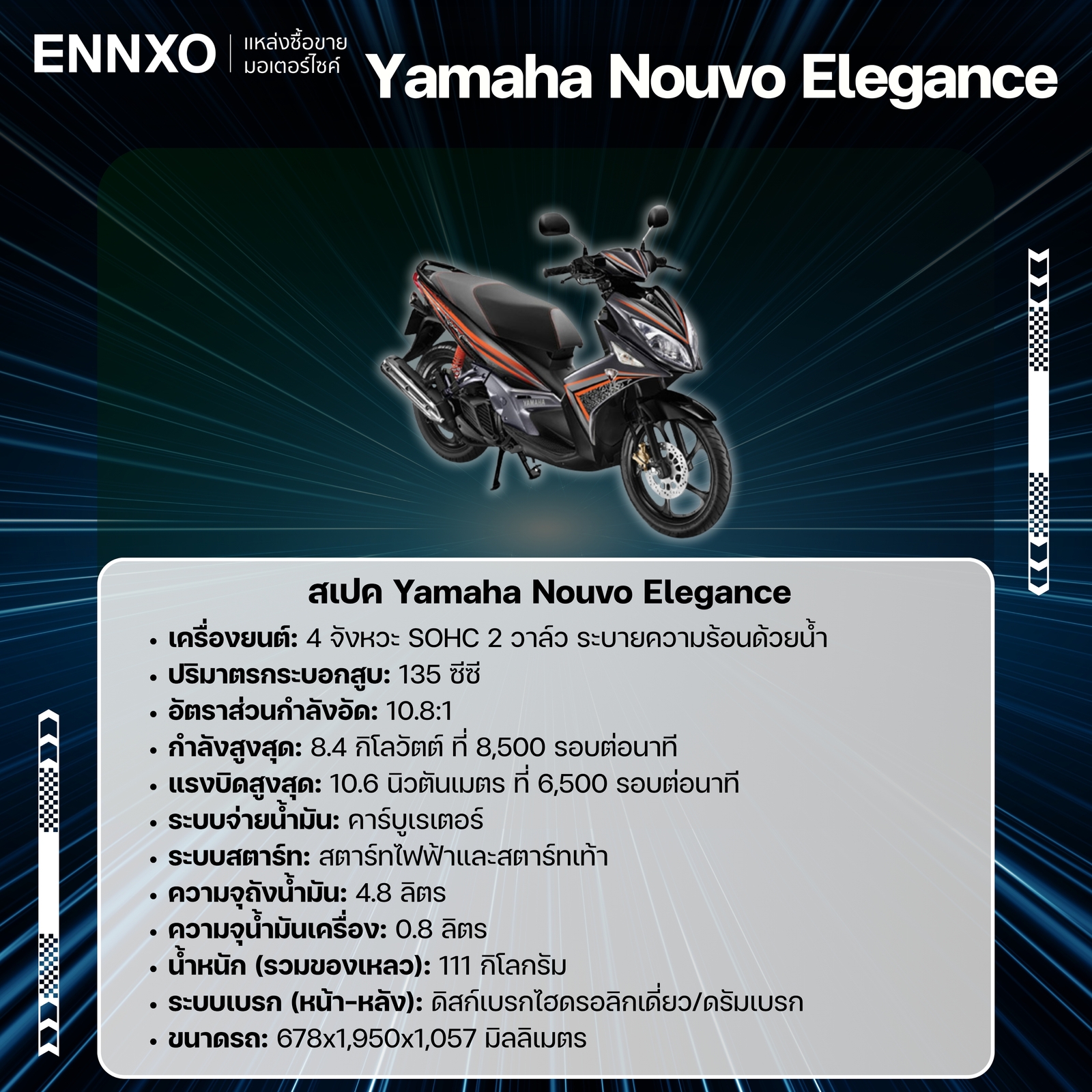 รายละเอียด Yamaha Nouvo Elegance