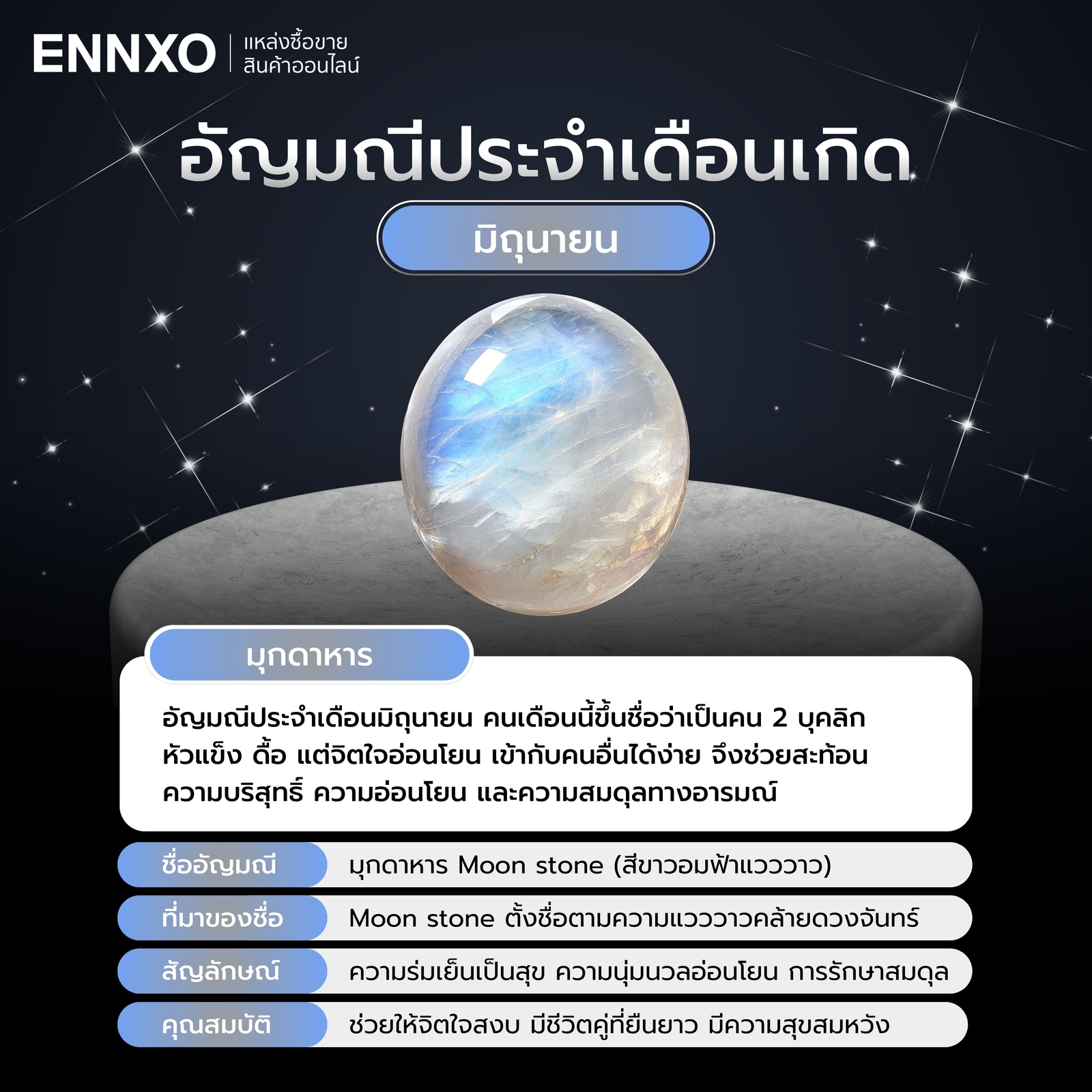 อัญมณี ประจำเดือนมิถุนายน