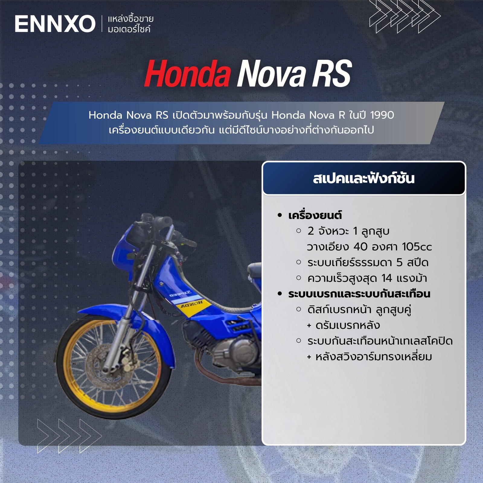 ฮอนด้าโนวา-rs-สเปค