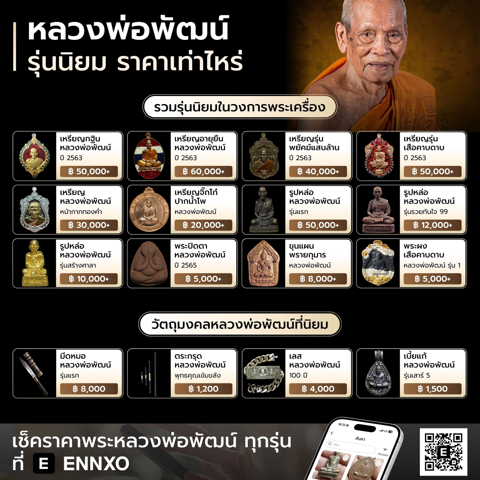 เหรียญหลวงพ่อพัฒน์ ราคาเท่าไหร่ ราคาปัจจุบัน