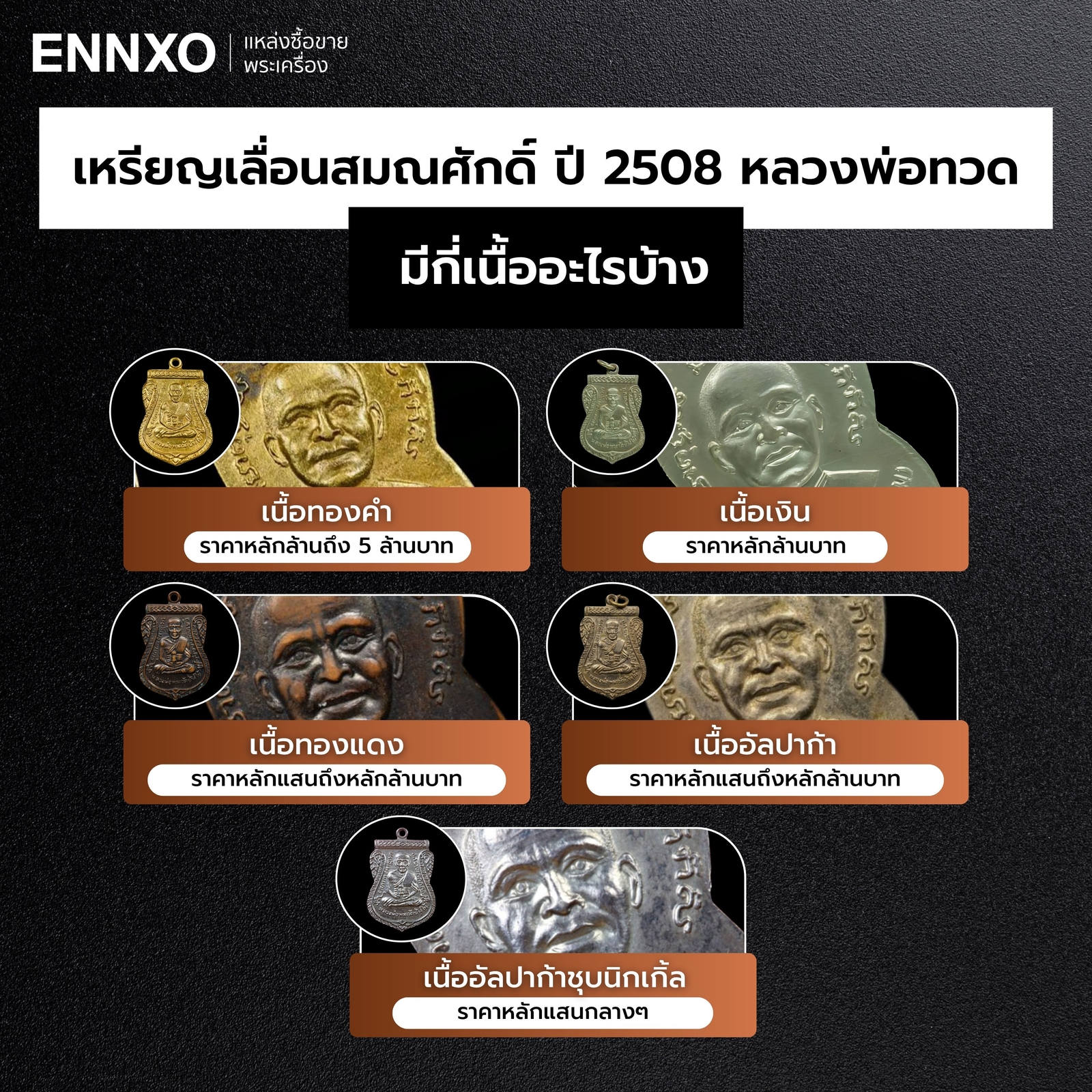 เหรียญเลื่อนสมณศักดิ์-ปี-2508-หลวงปู่ทวด-มีกี่เนื้อ