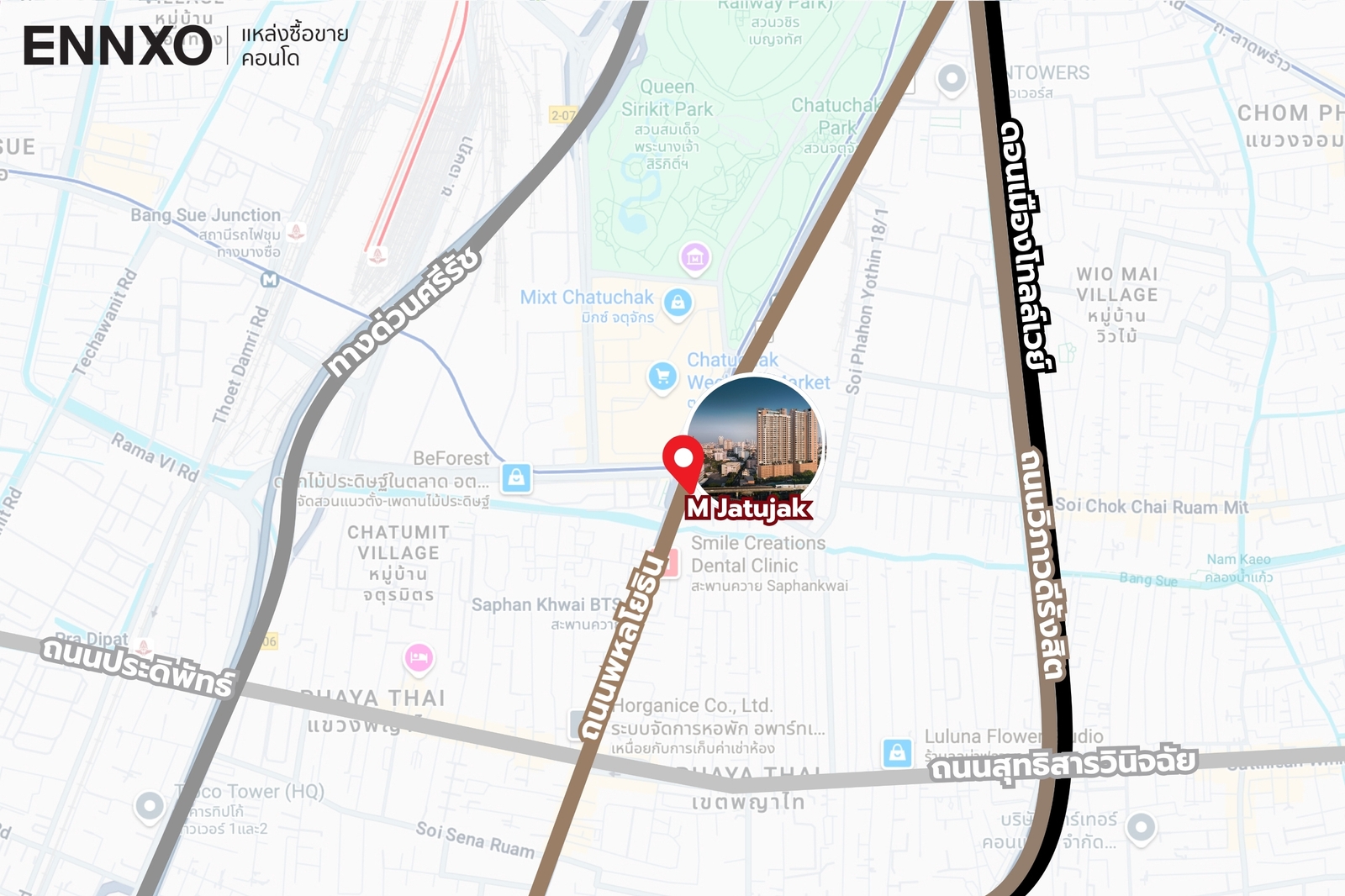 เอ็ม-จตุจักร-แผนที่คอนโด