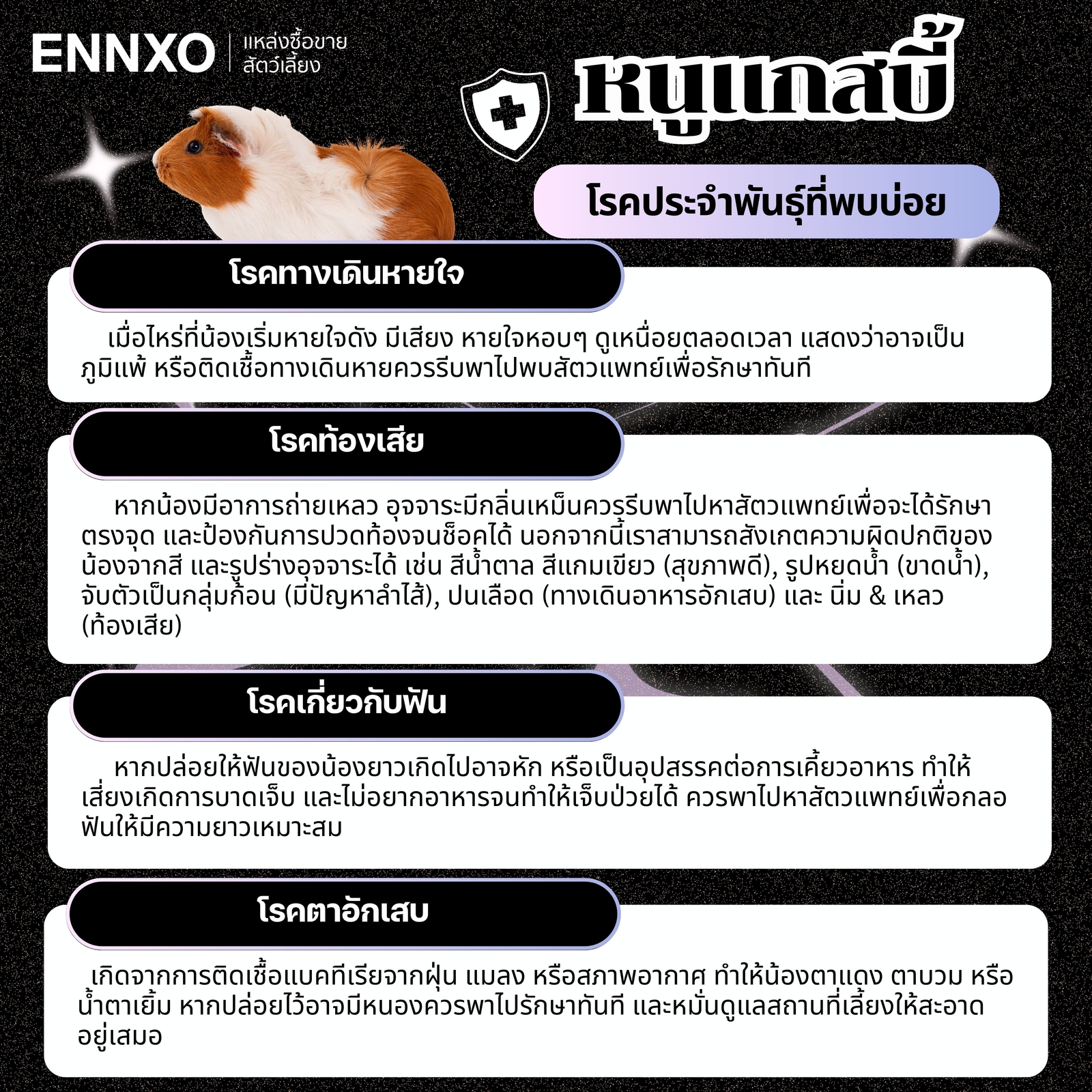 โรคที่พบในหนูแกสบี้