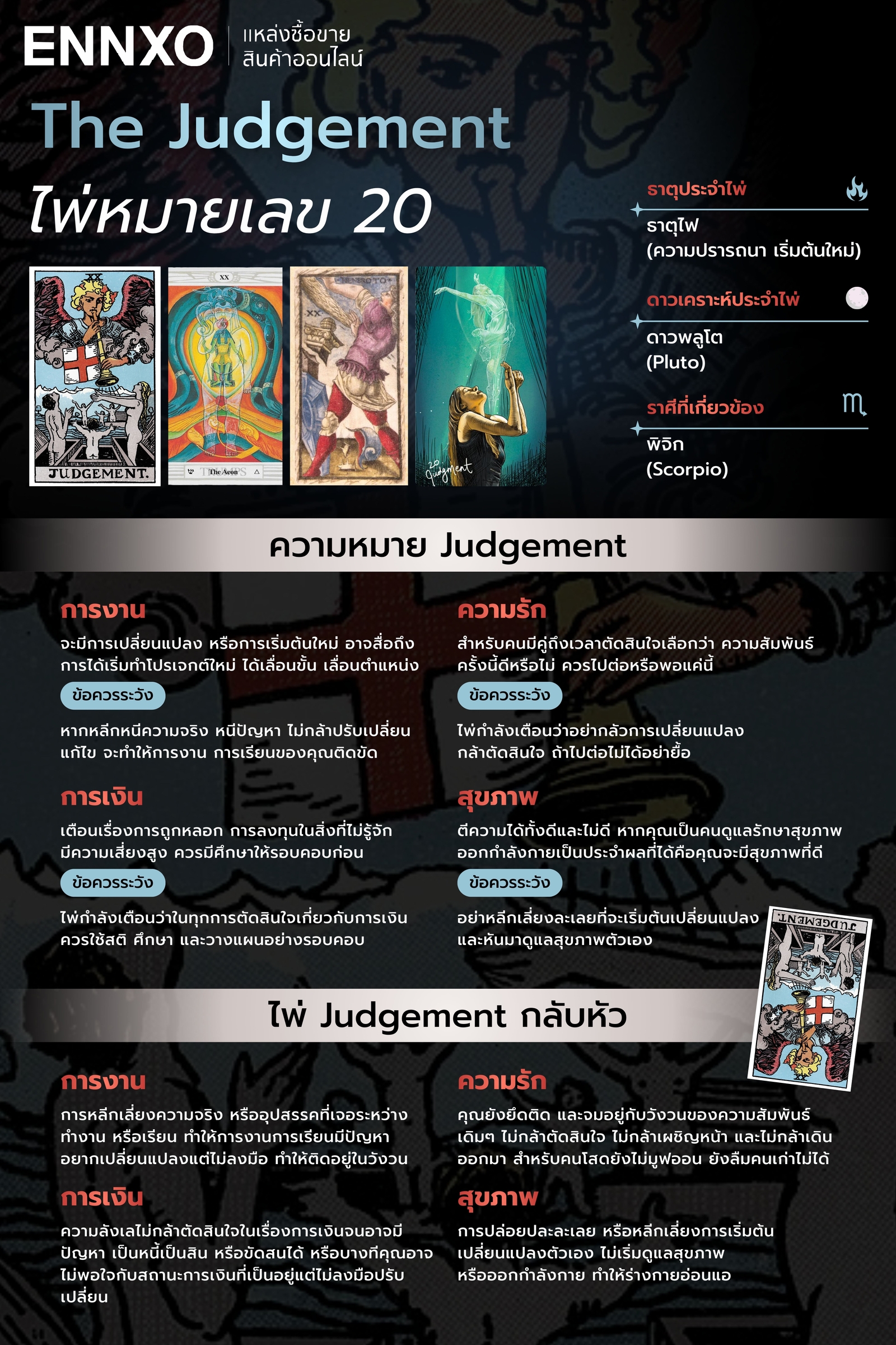 ไพ่ The Judgement ความหมาย
