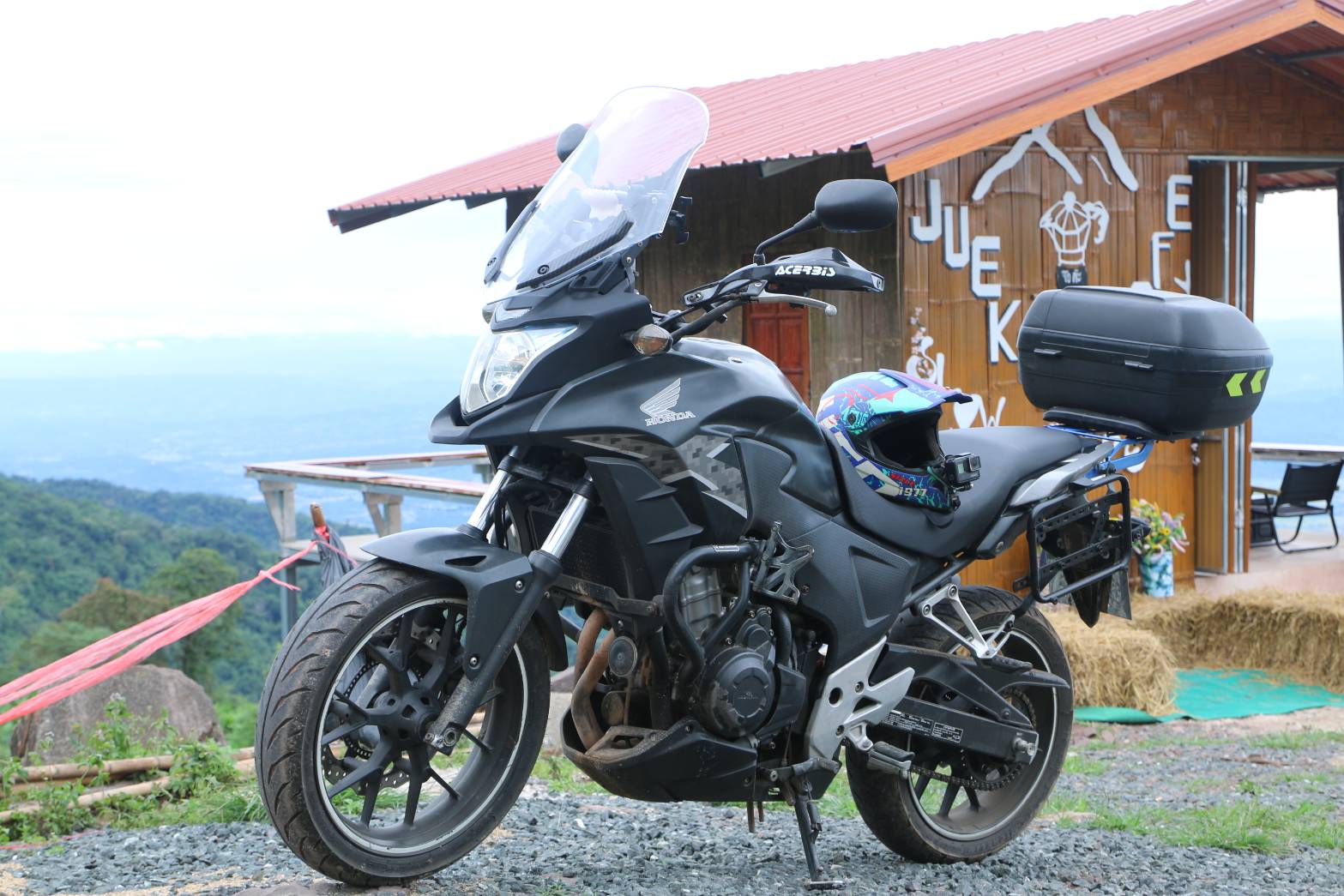 Honda cb500x รถปี 2013 ภาษี 69 ไม่ขาดพร้อมกระเป๋า