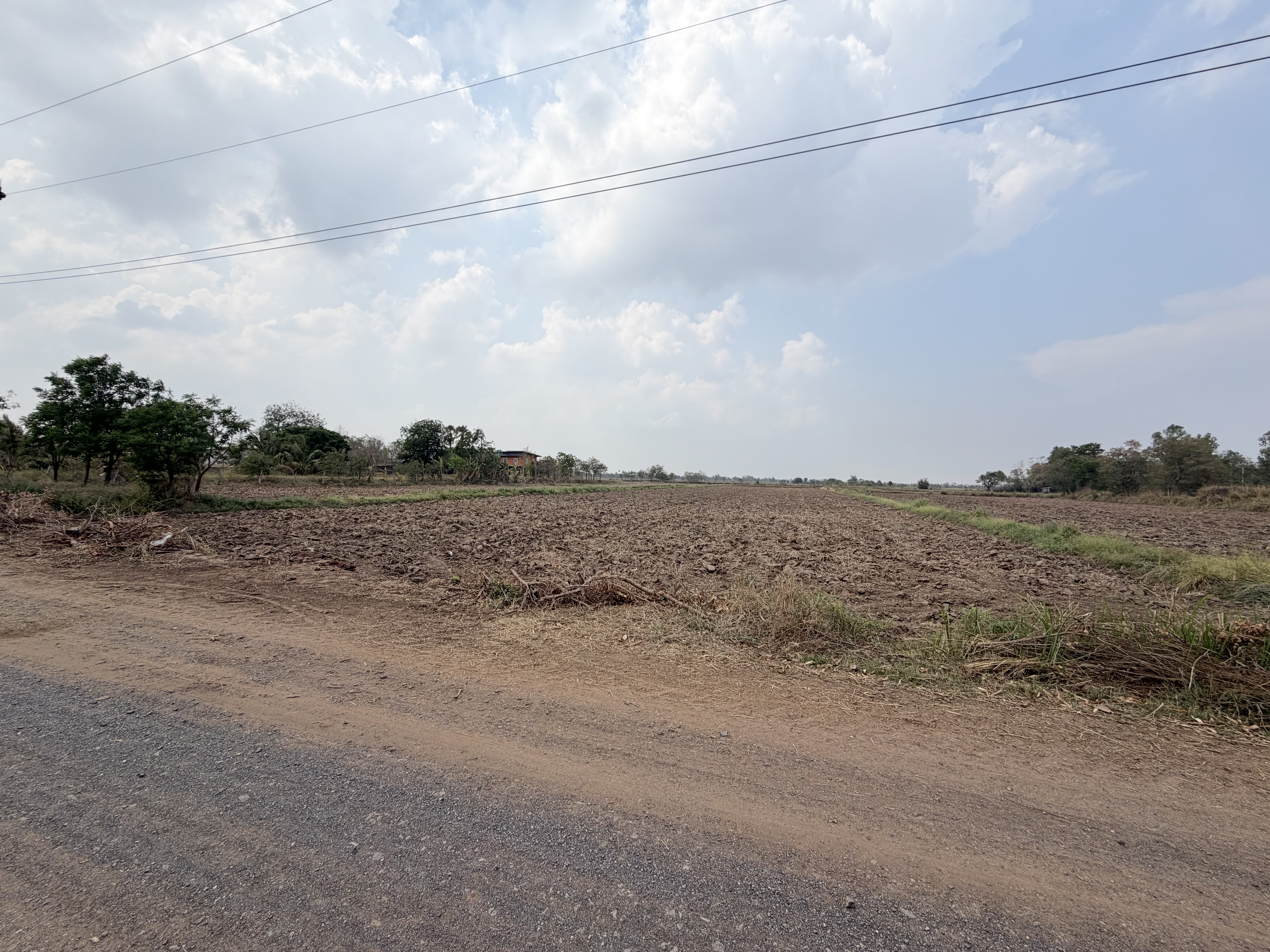 📍ขายที่นา 4ไร่ 3งาน 3.1ตารางวา หน้ากว้าง 40 เมตร น้ำไม่เคยท่วม มีไฟฟ้า น้ำปะปา  ติดถนน 2